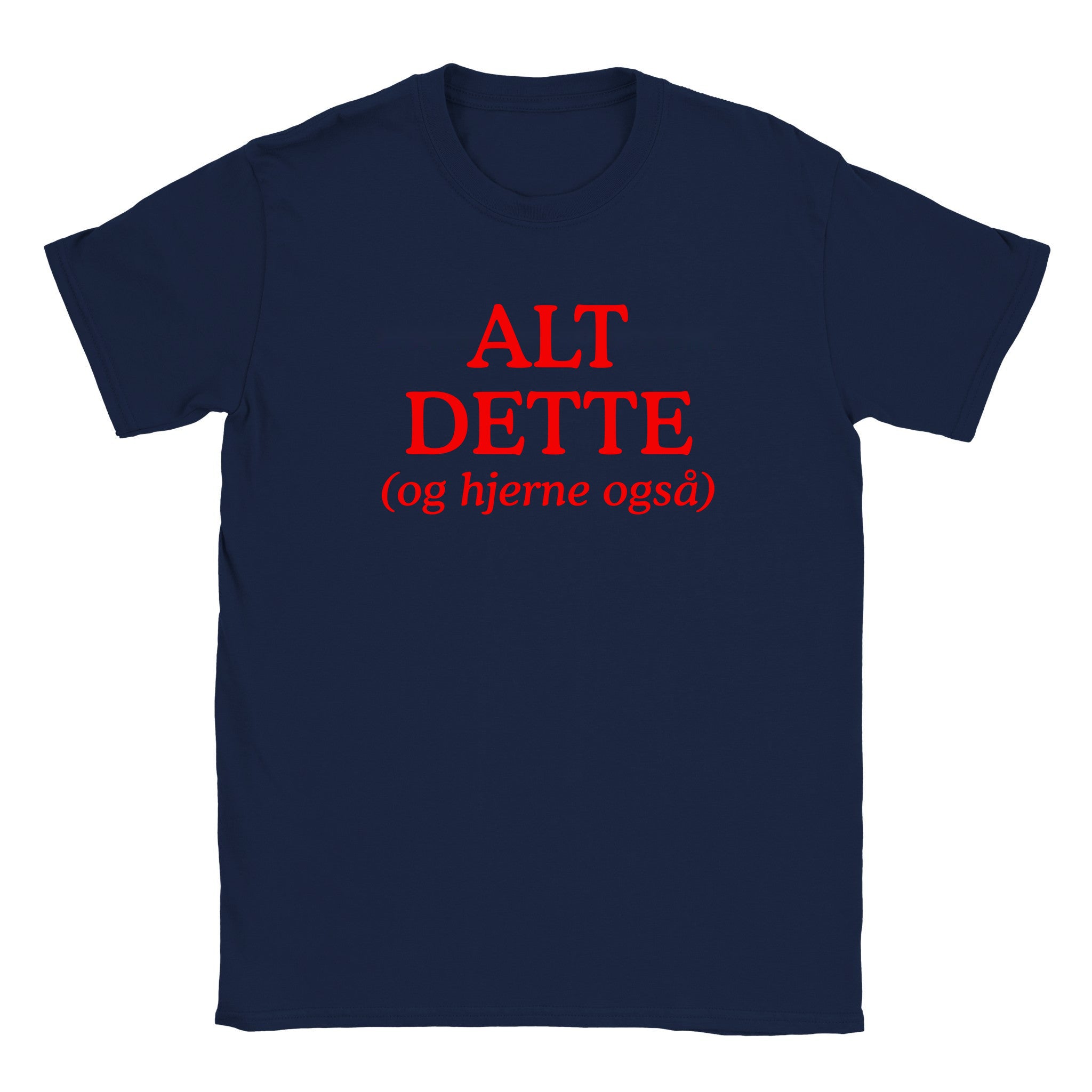Alt dette (og hjerne også) - Baby tee – Navy