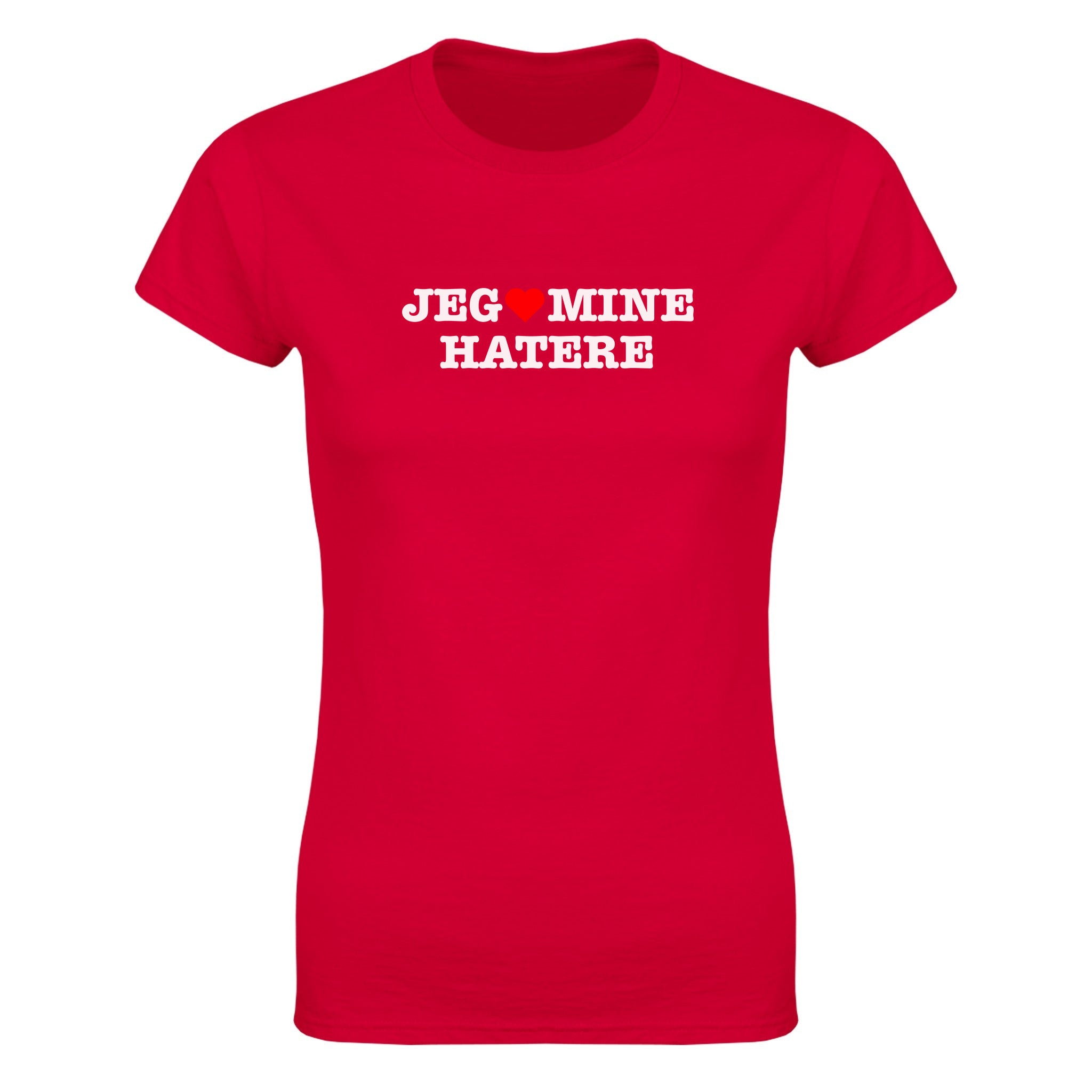 Jeg elsker mine hatere - Dame t-skjorte – Red