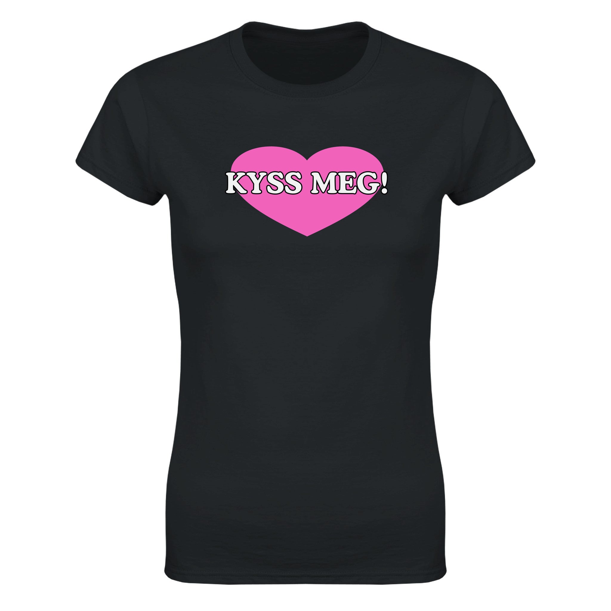 Kyss meg! - Dame t-skjorte – Black