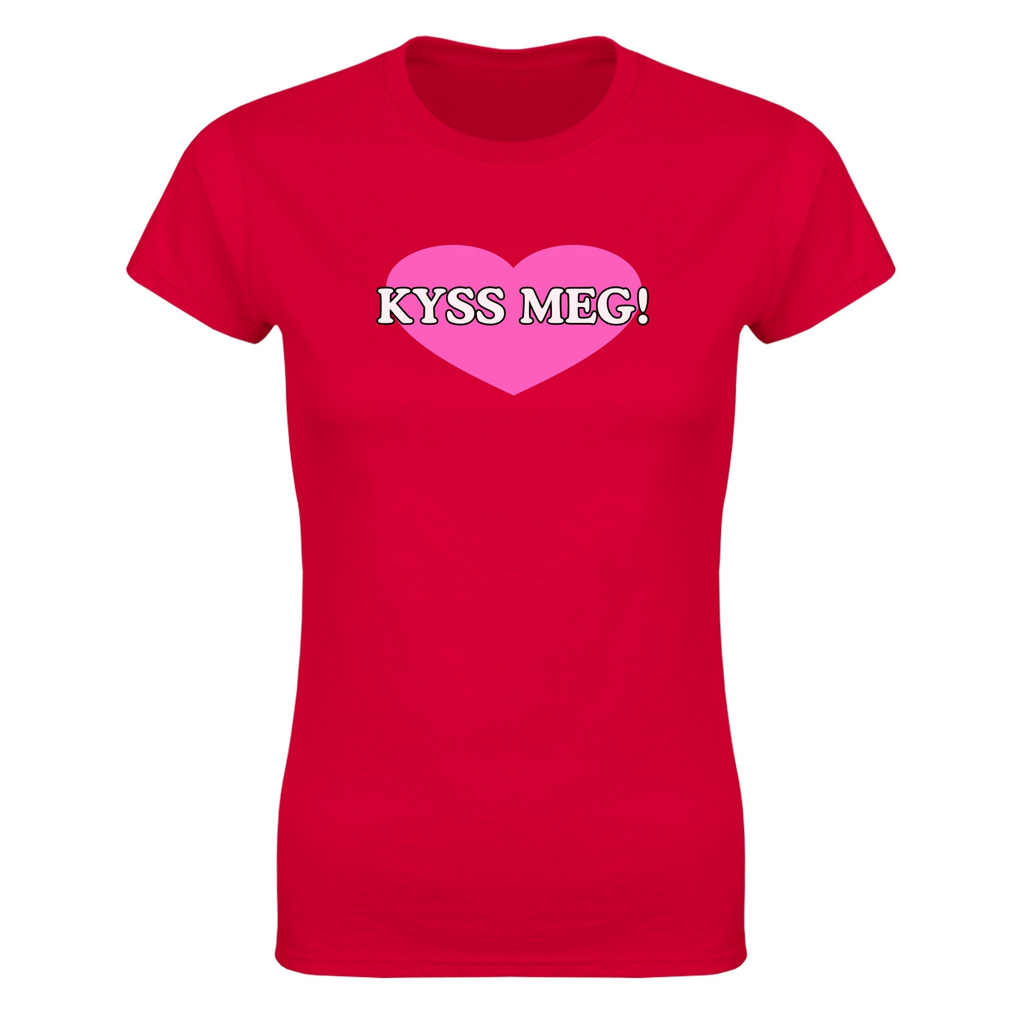 Kyss meg! - Dame t-skjorte – Red