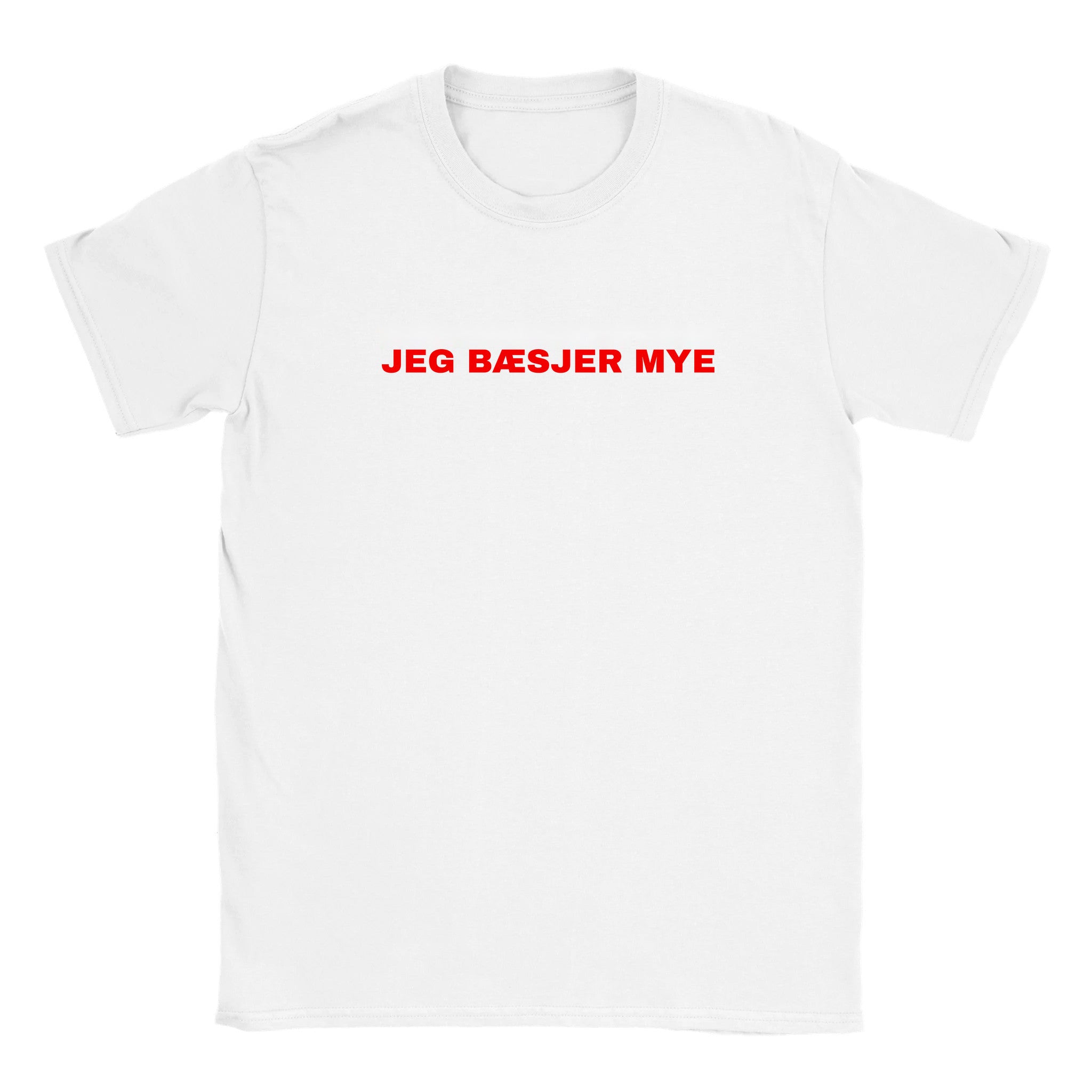 Jeg bæsjer mye - Baby tee – White