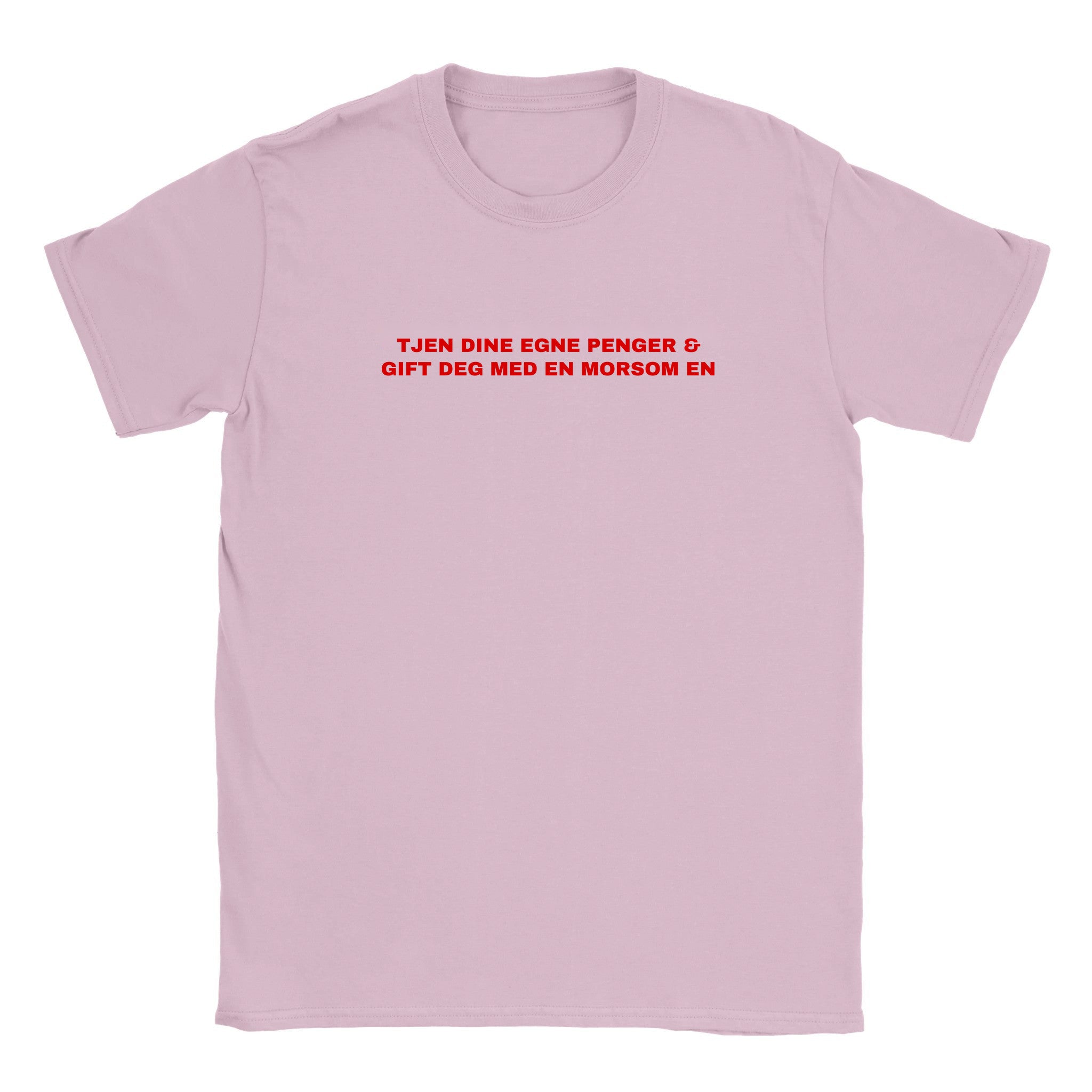 Tjen dine egne penger & gift deg med en morsom en - Baby tee – Light Pink