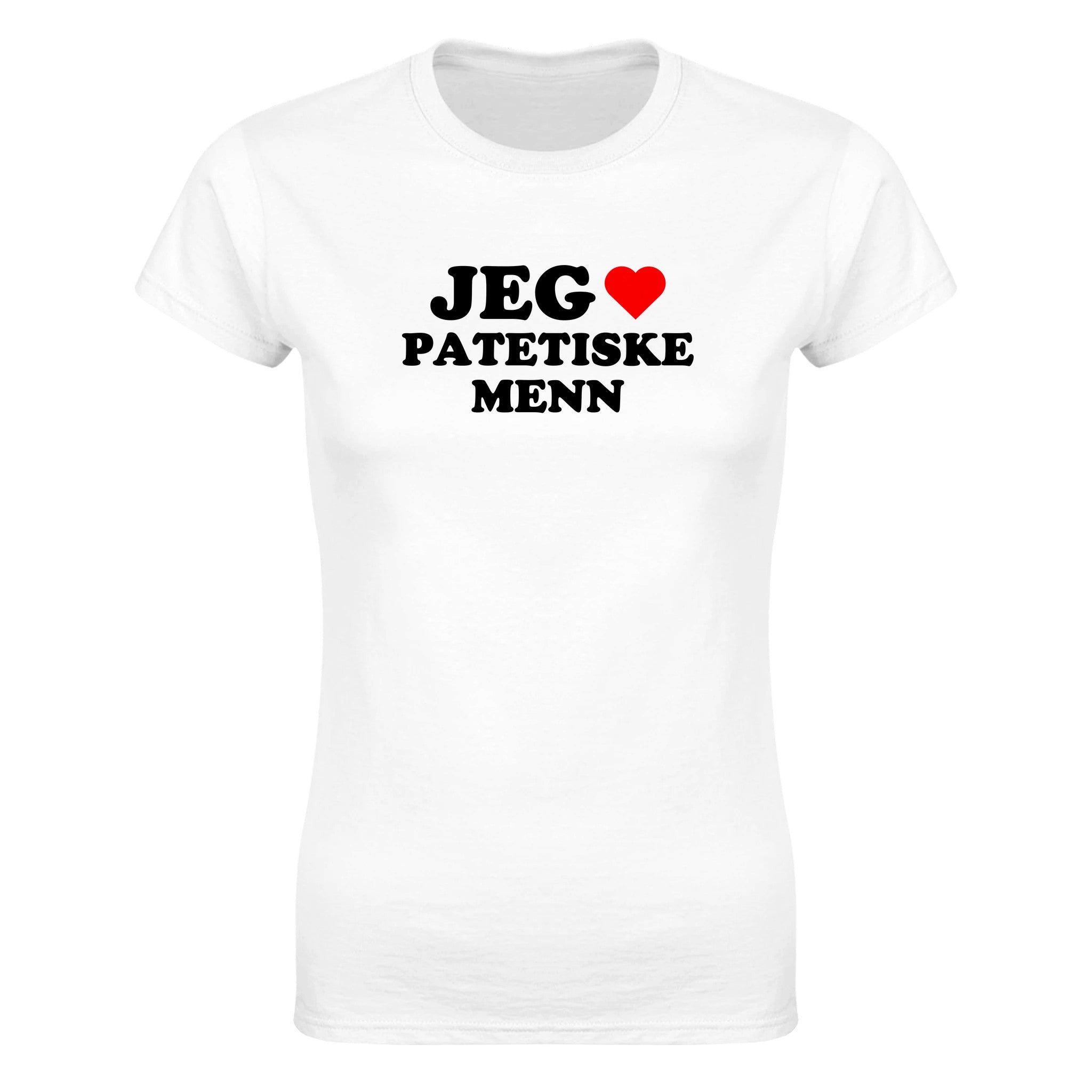 Jeg elsker patetiske menn - Dame t-skjorte – White
