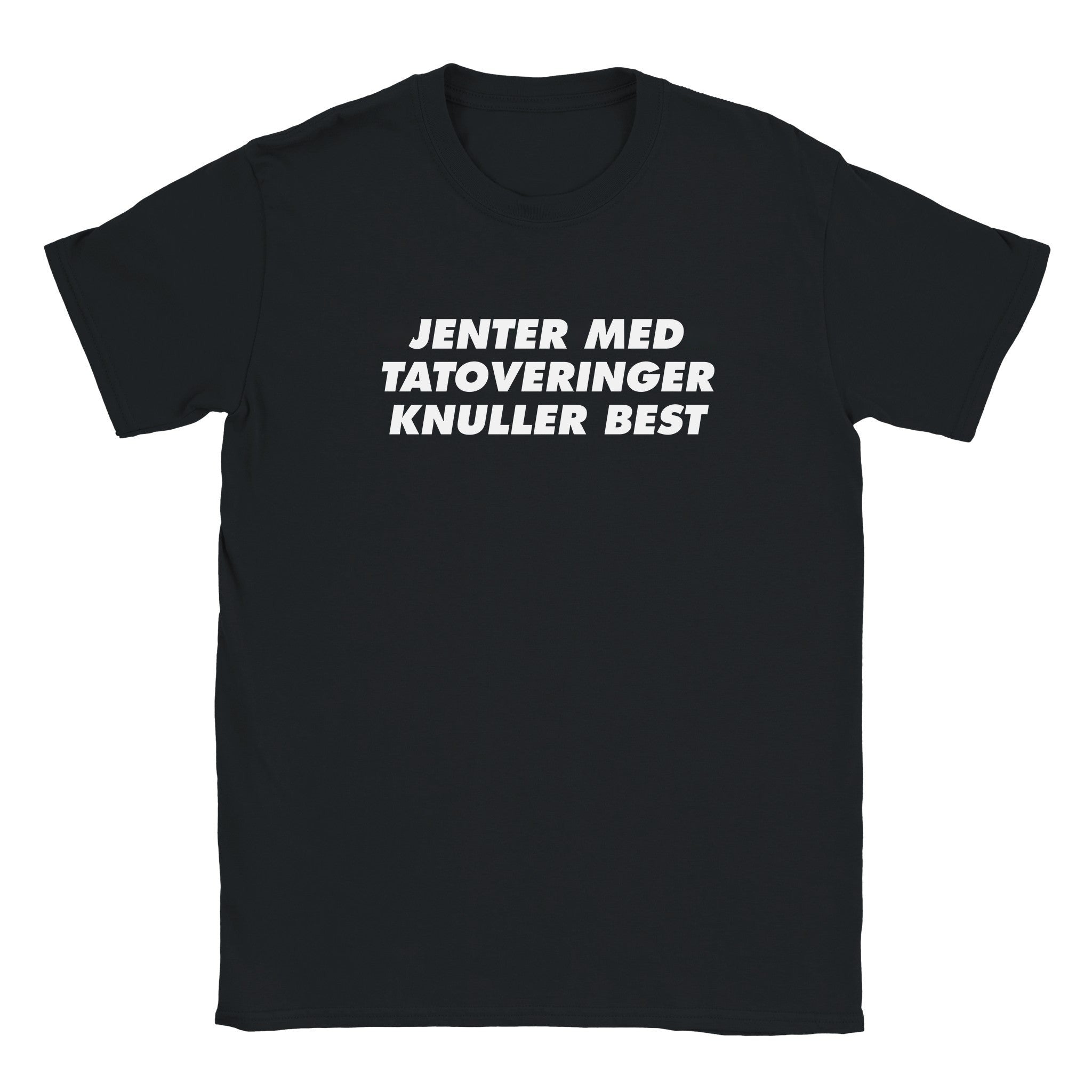 Jenter med tatoveringer knuller best - Baby tee – Black