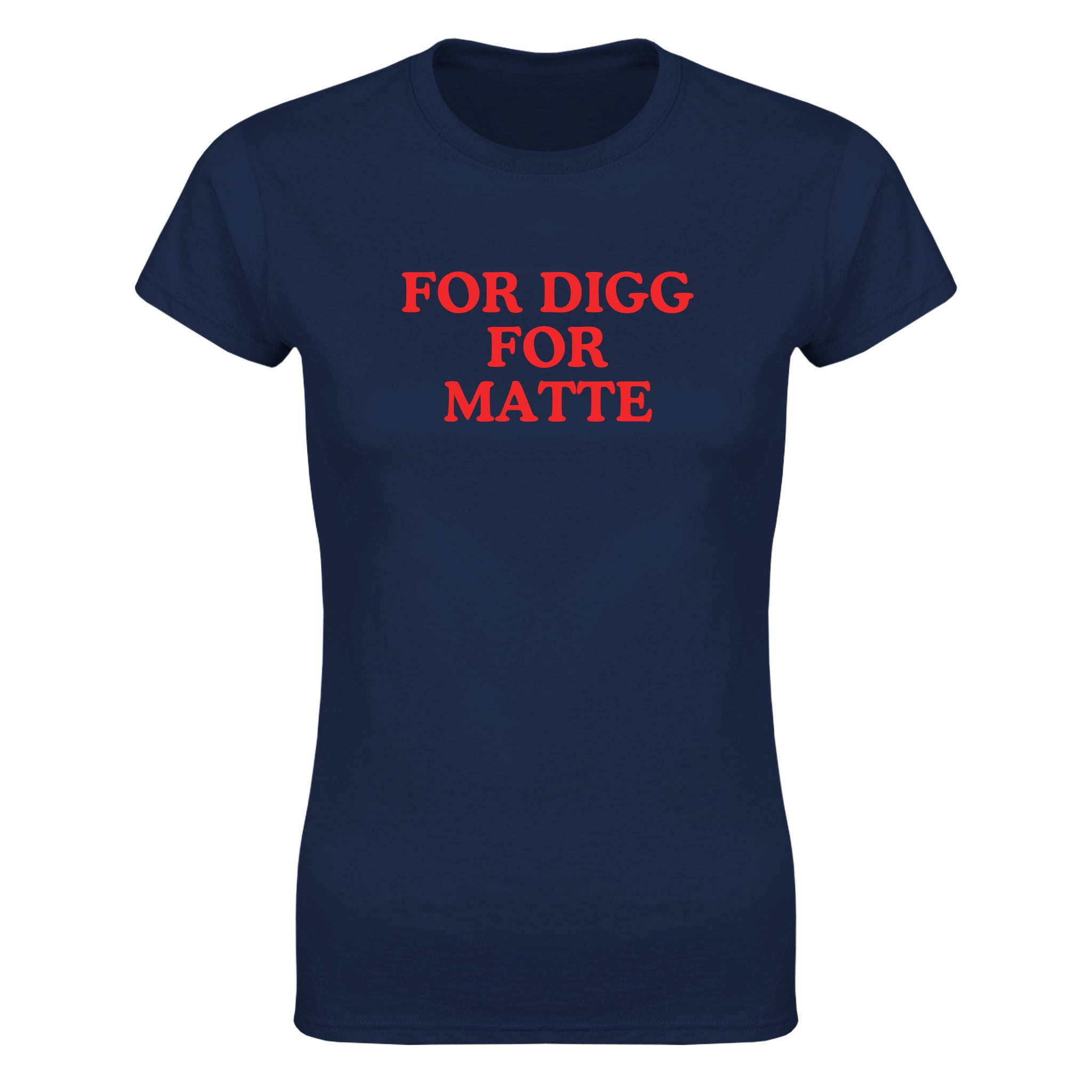 For digg for matte - Dame t-skjorte – Navy