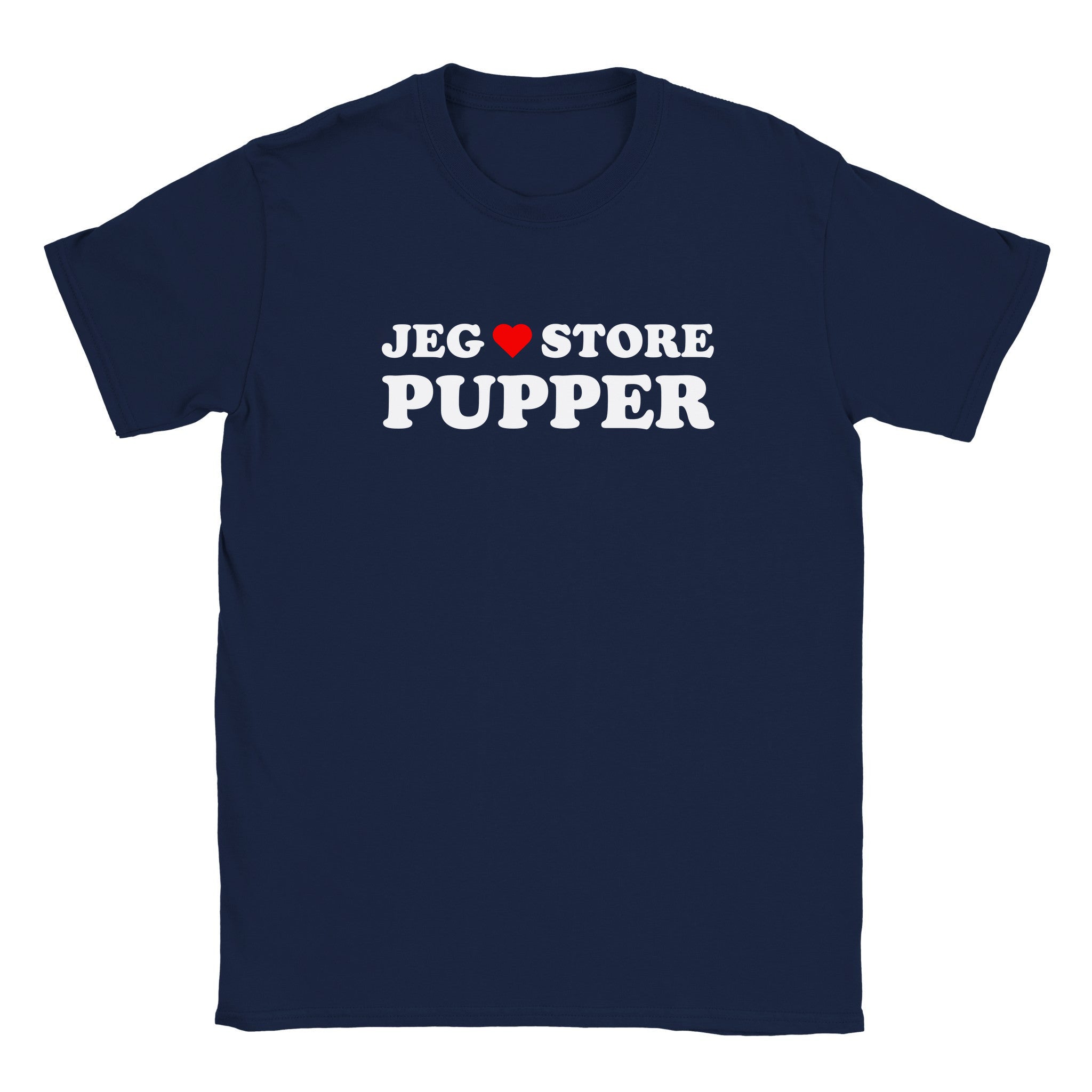Jeg elsker store pupper - Baby tee – Navy