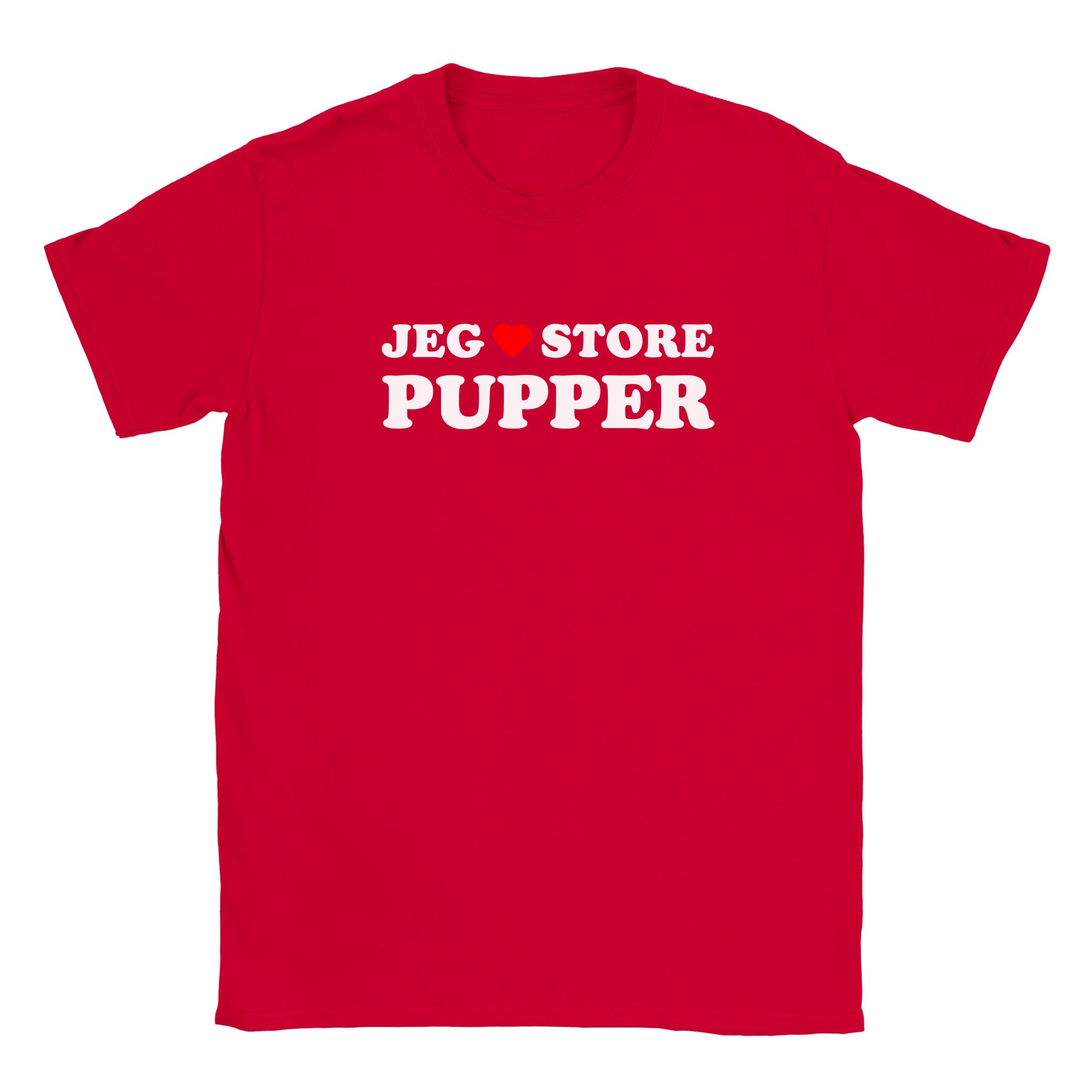 Jeg elsker store pupper - Baby tee – Red