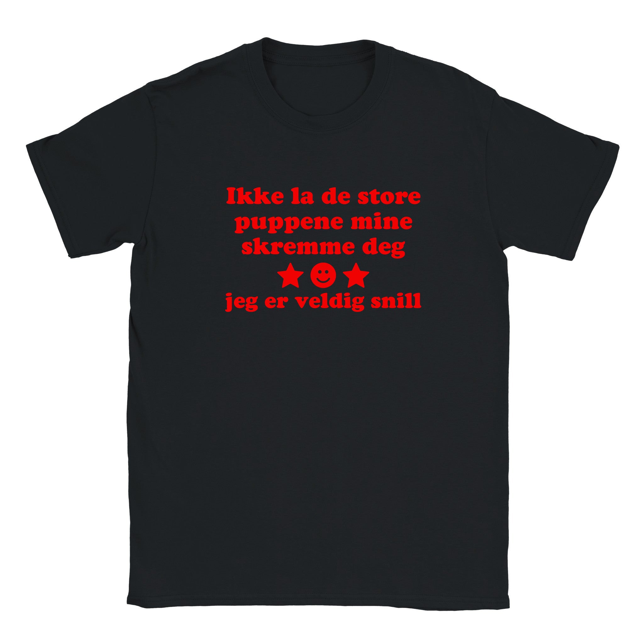 Ikke la de store puppene mine skremme deg jeg er veldig snill - Baby tee – Black