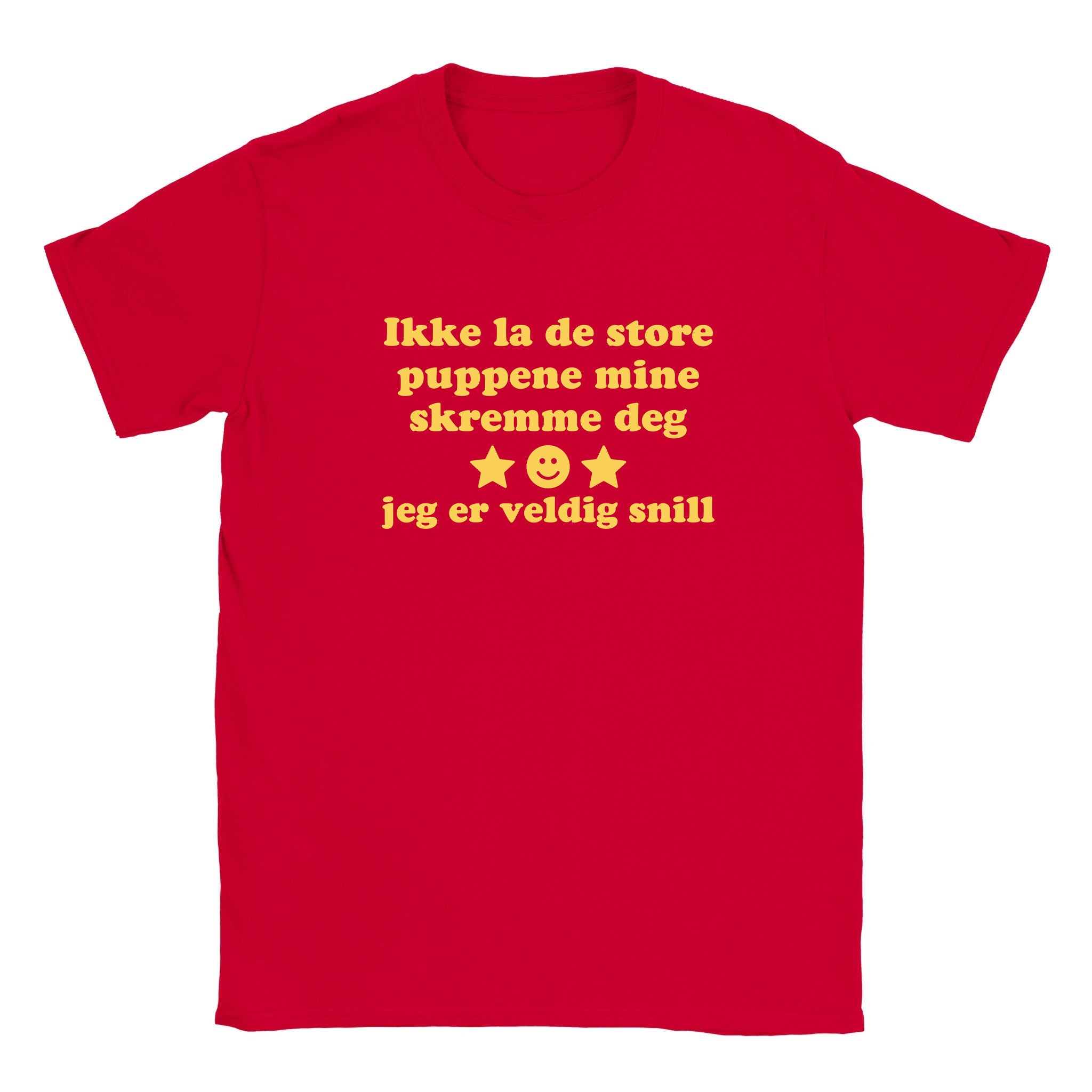 Ikke la de store puppene mine skremme deg jeg er veldig snill - Baby tee – Red
