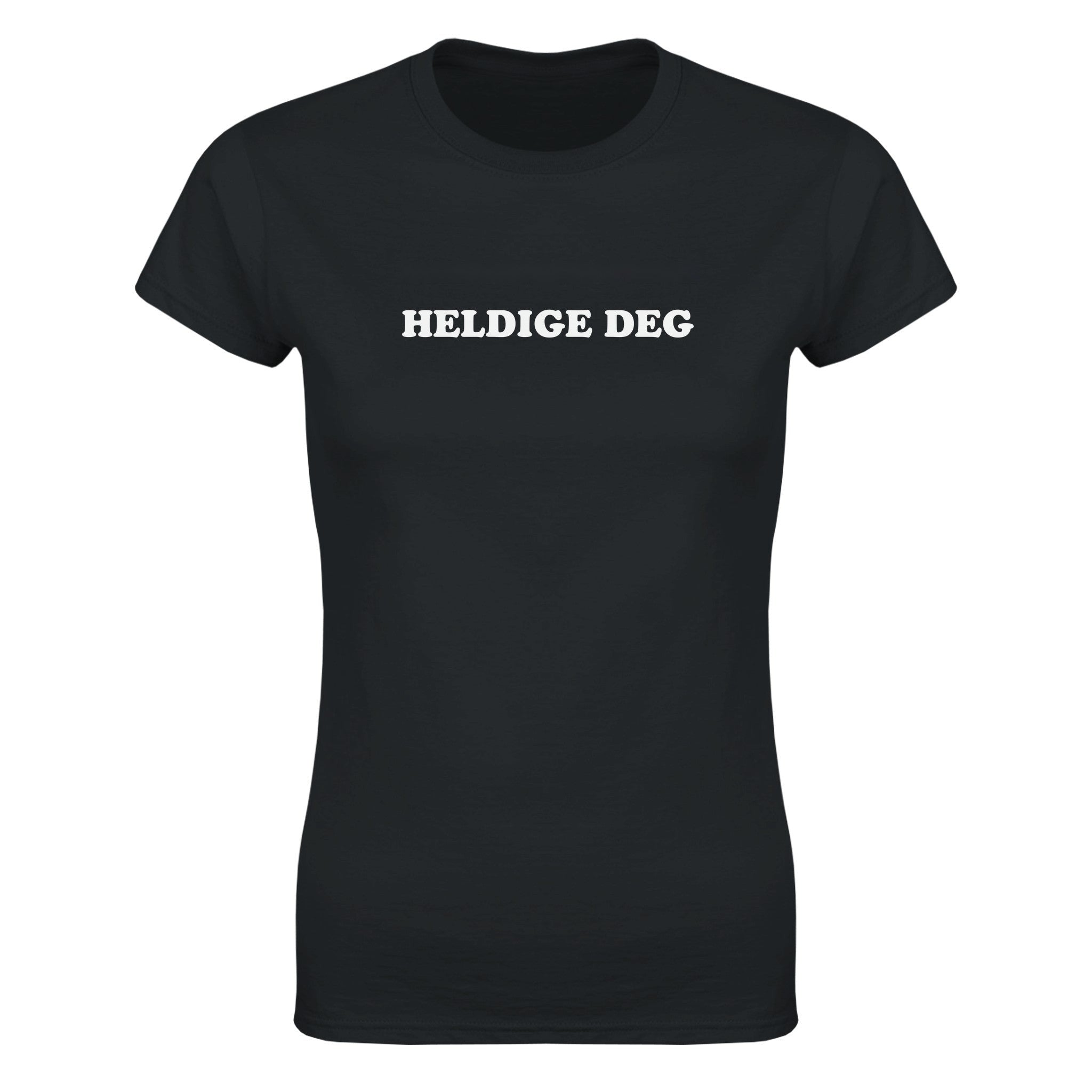 Heldige deg - Dame t-skjorte – Black