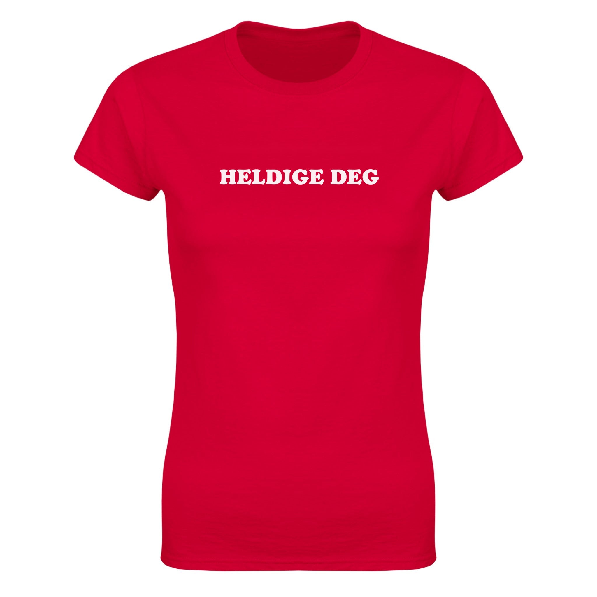 Heldige deg - Dame t-skjorte – Red
