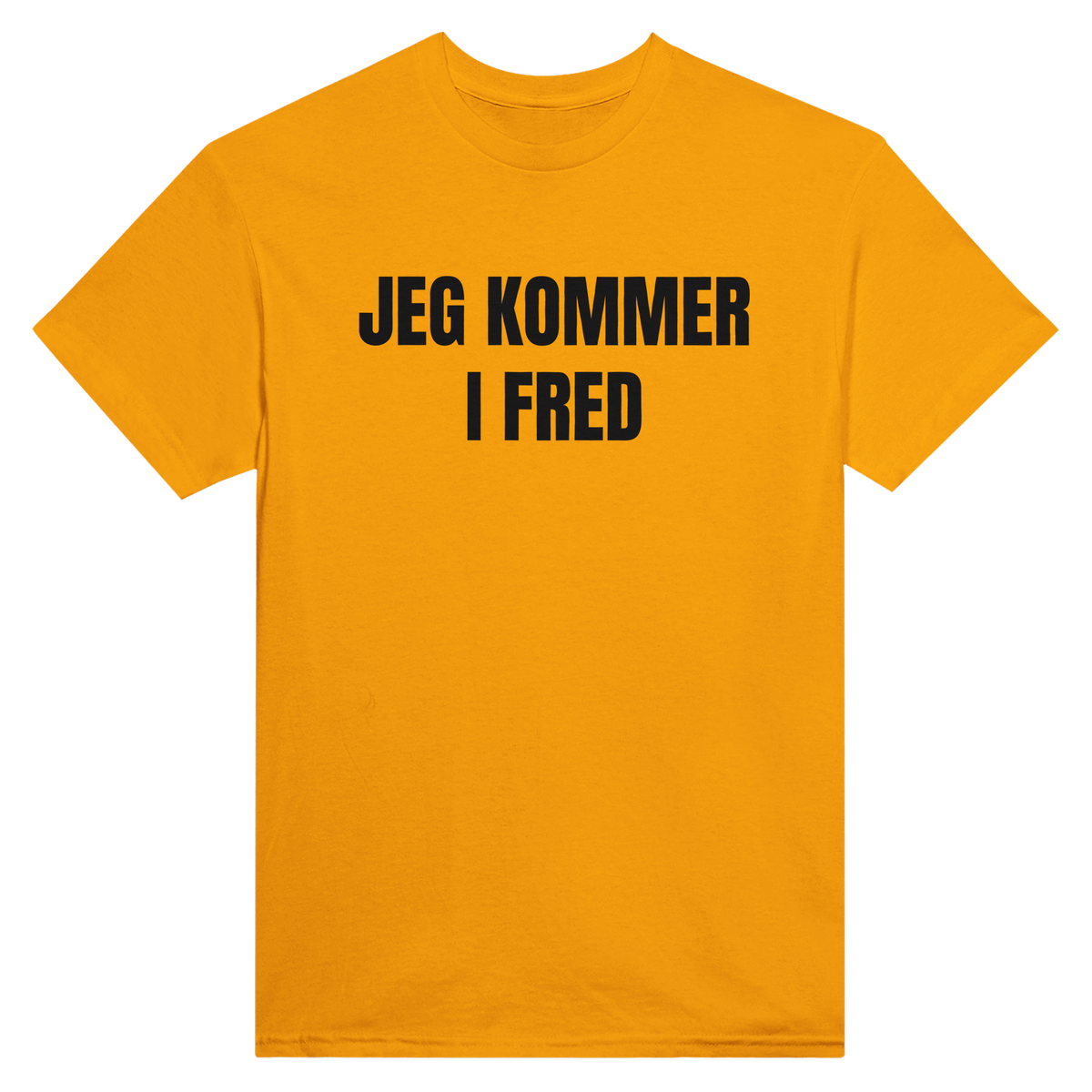 Jeg kommer i fred – morsom t-skjorte med norsk humor fra Køddeklær