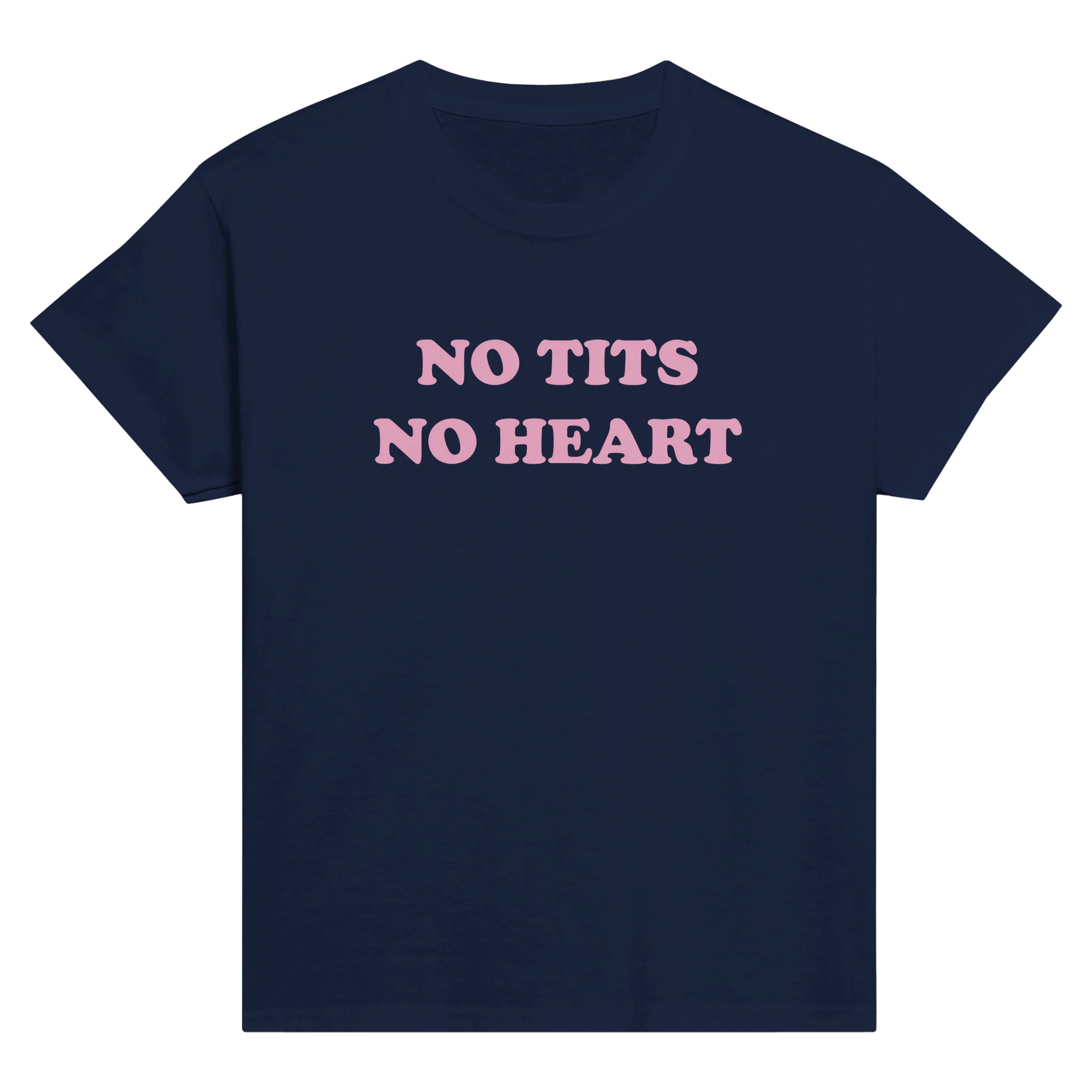No tits no heart – morsom baby tee fra Køddeklær