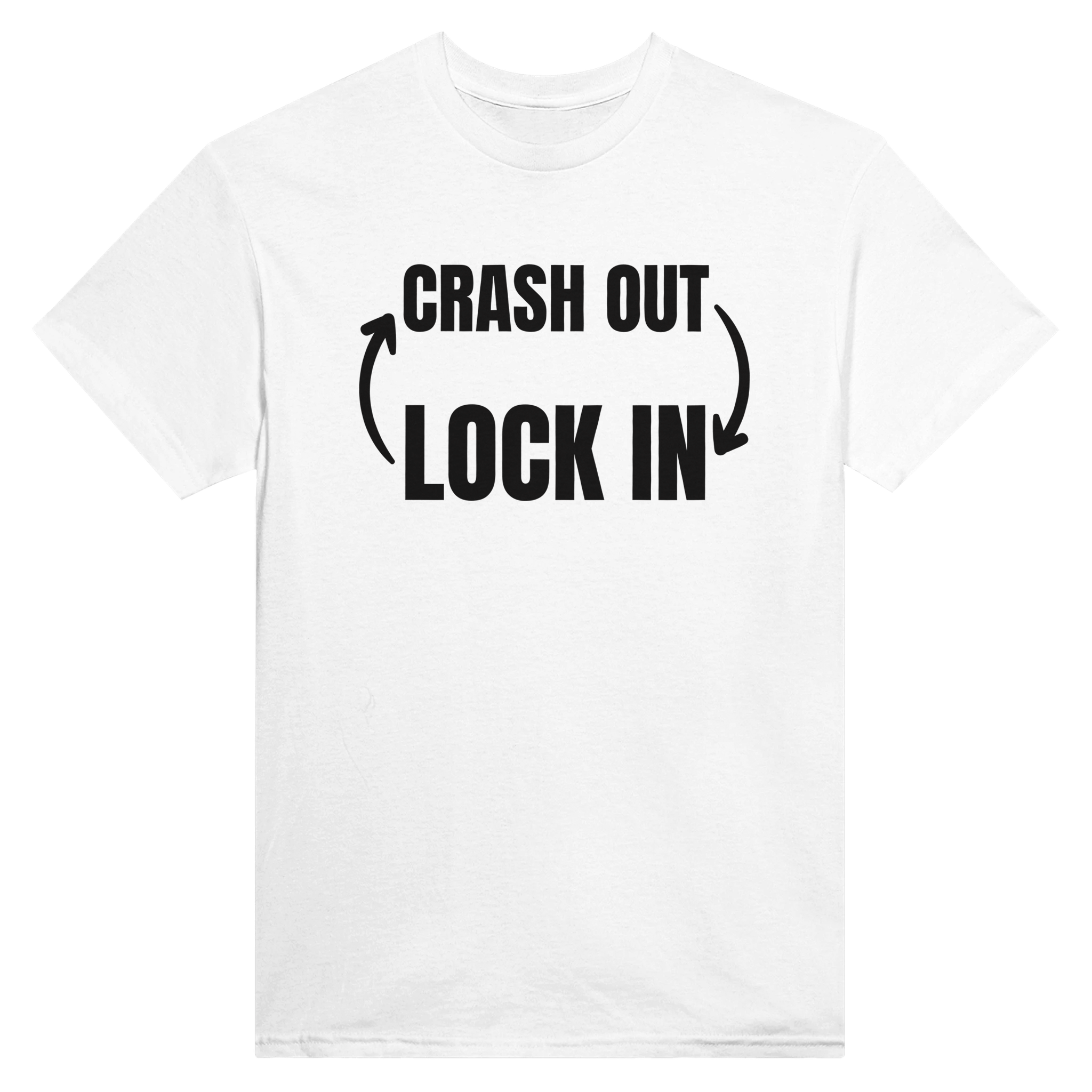 Crash out lock in – morsom t-skjorte fra Køddeklær