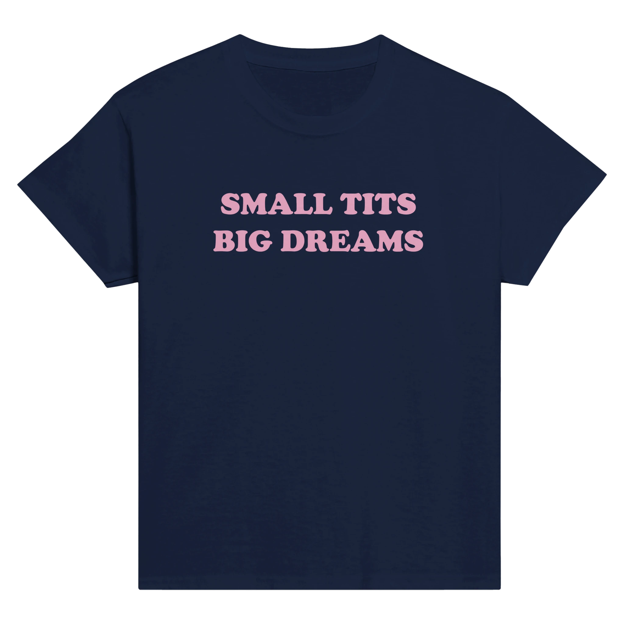 Small tits big dreams – morsom baby tee fra Køddeklær