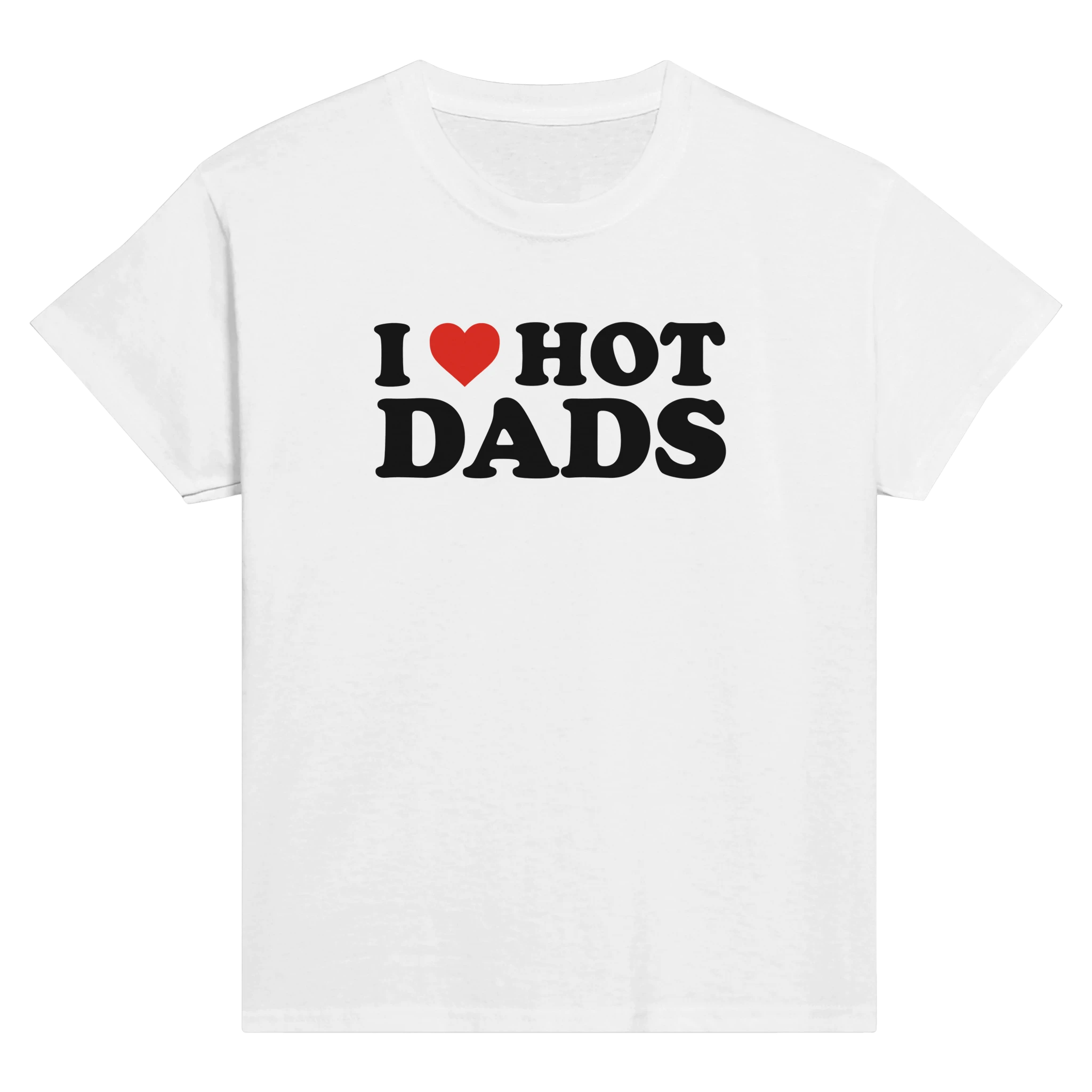 I love hot dads – morsom baby tee fra Køddeklær
