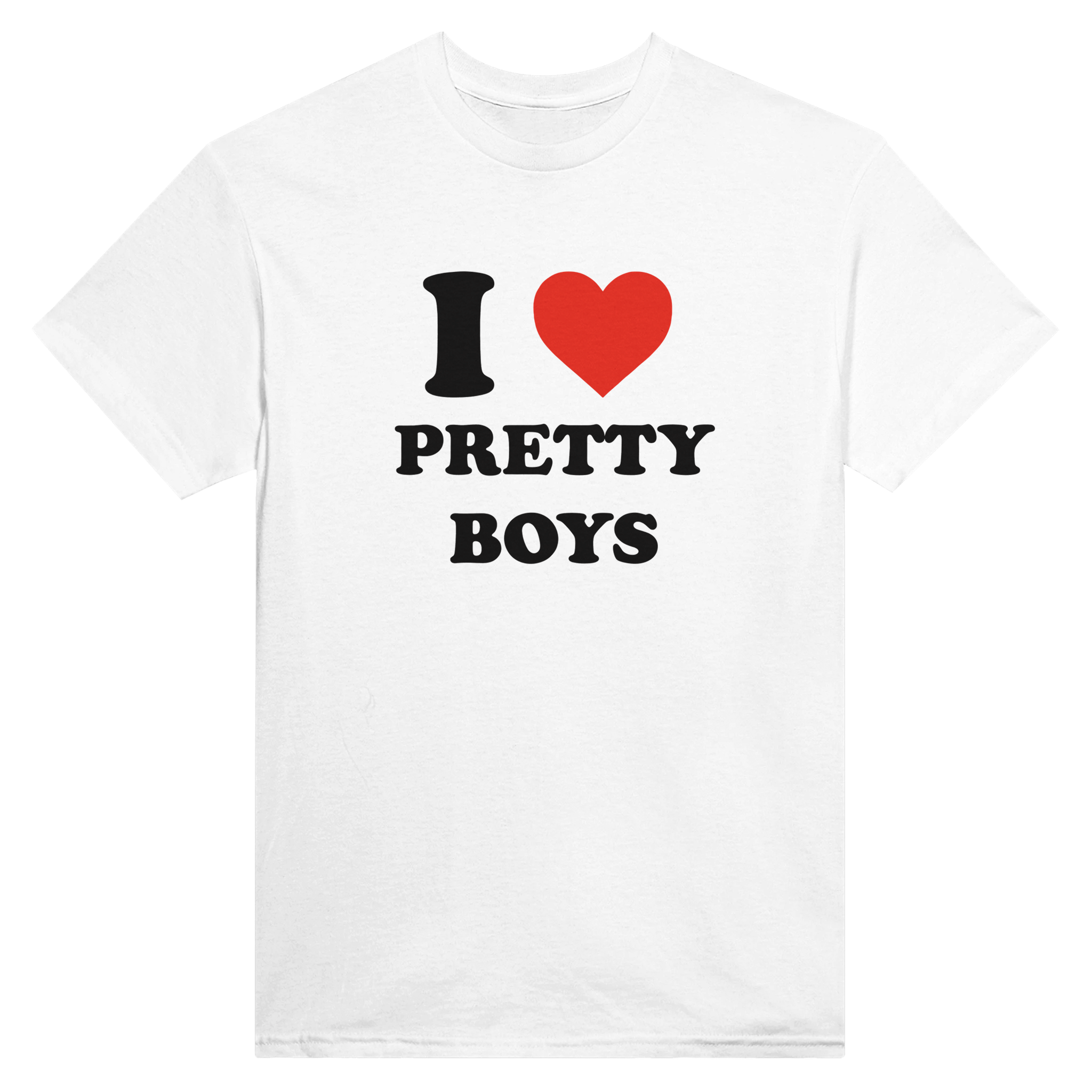 I love pretty boys – morsom t-skjorte fra Køddeklær