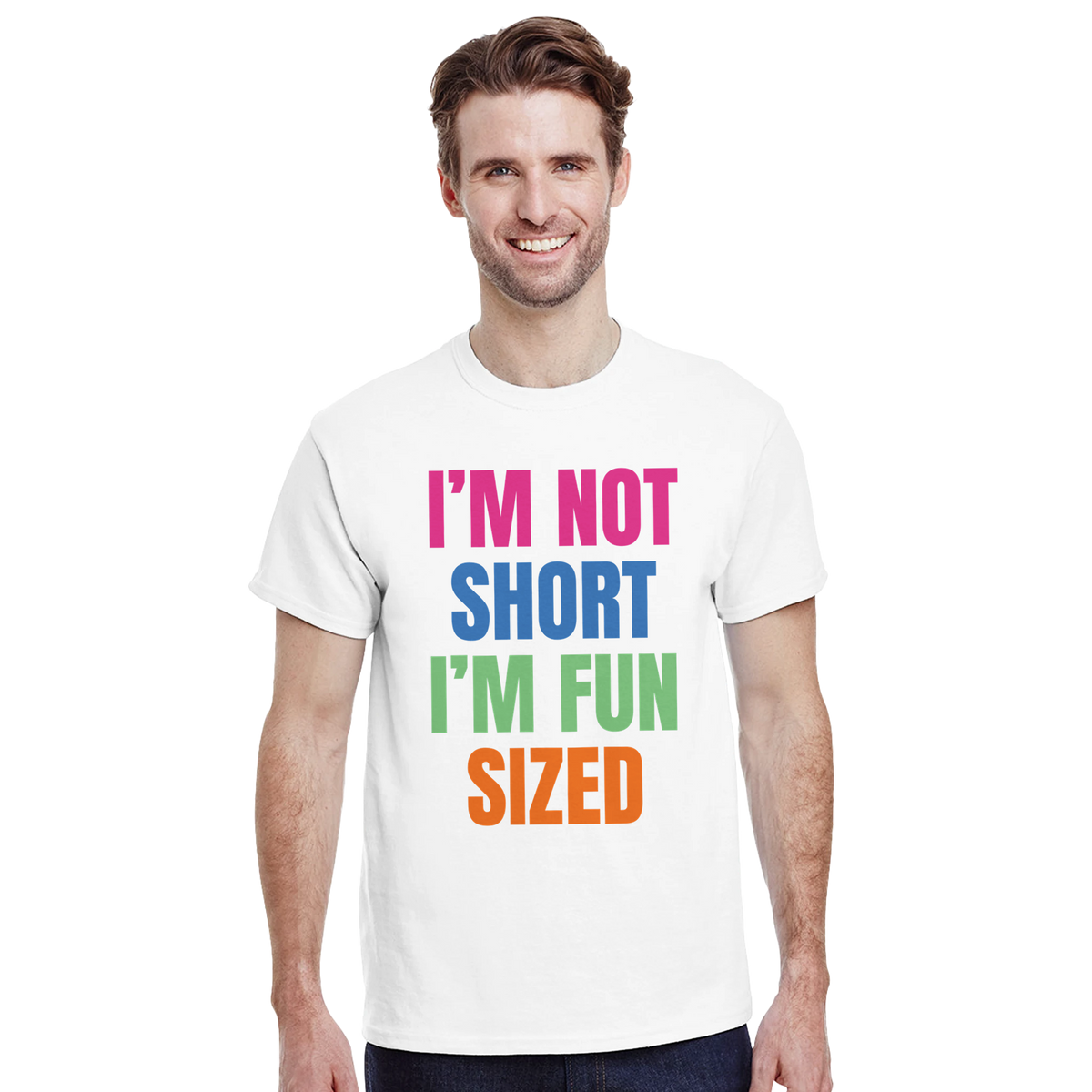 I'm not short I'm fun sized – morsom t-skjorte fra Køddeklær