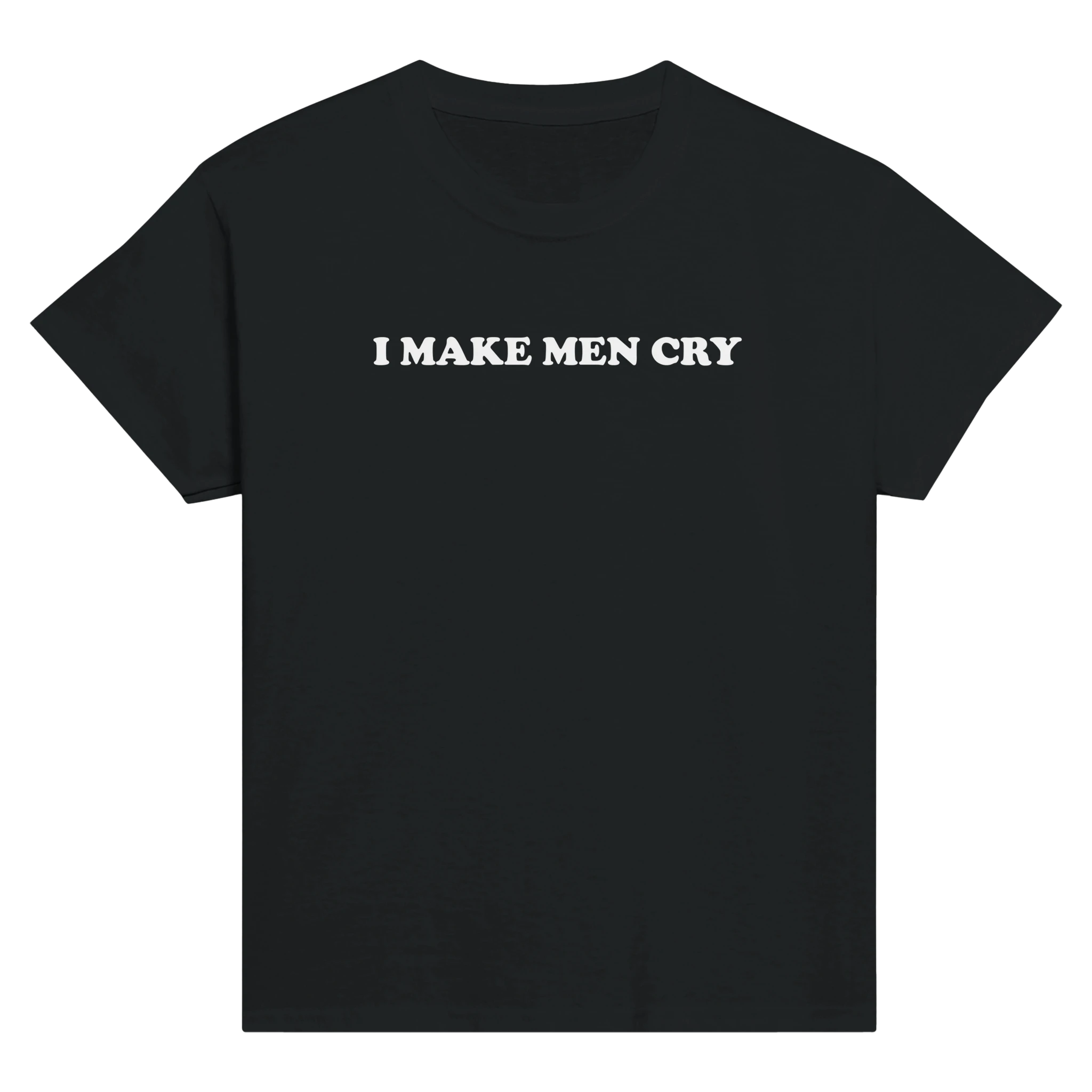 I make men cry – morsom baby tee fra Køddeklær
