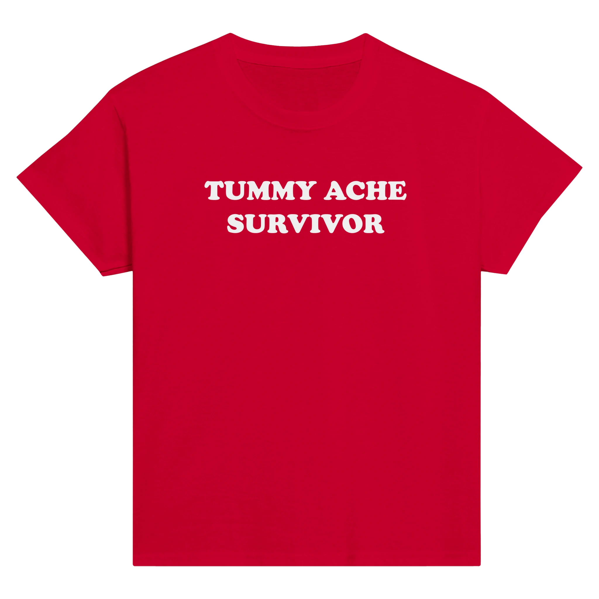 Tummy ache survivor – morsom baby tee fra Køddeklær