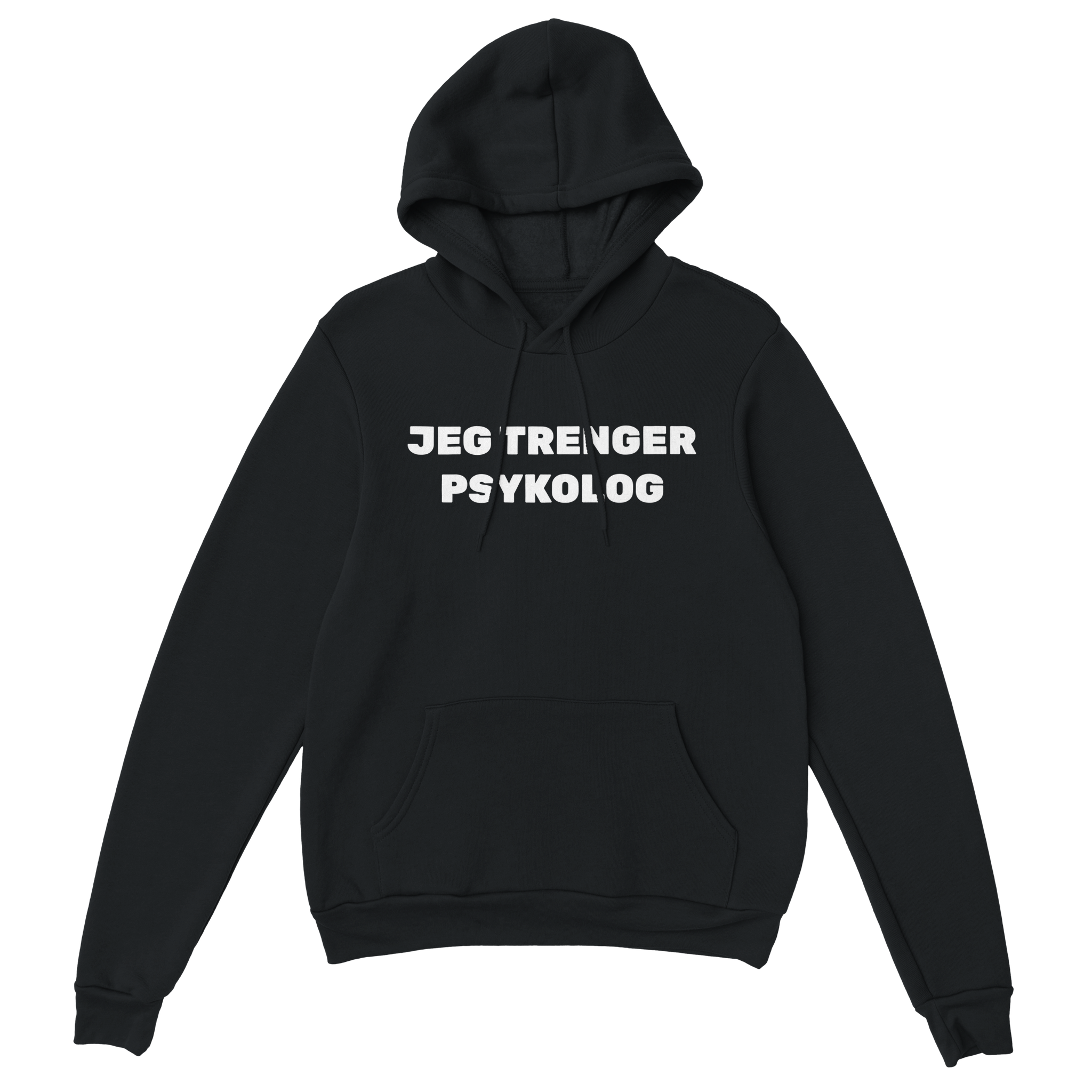 Jeg trenger psykolog – morsom genser fra Køddeklær