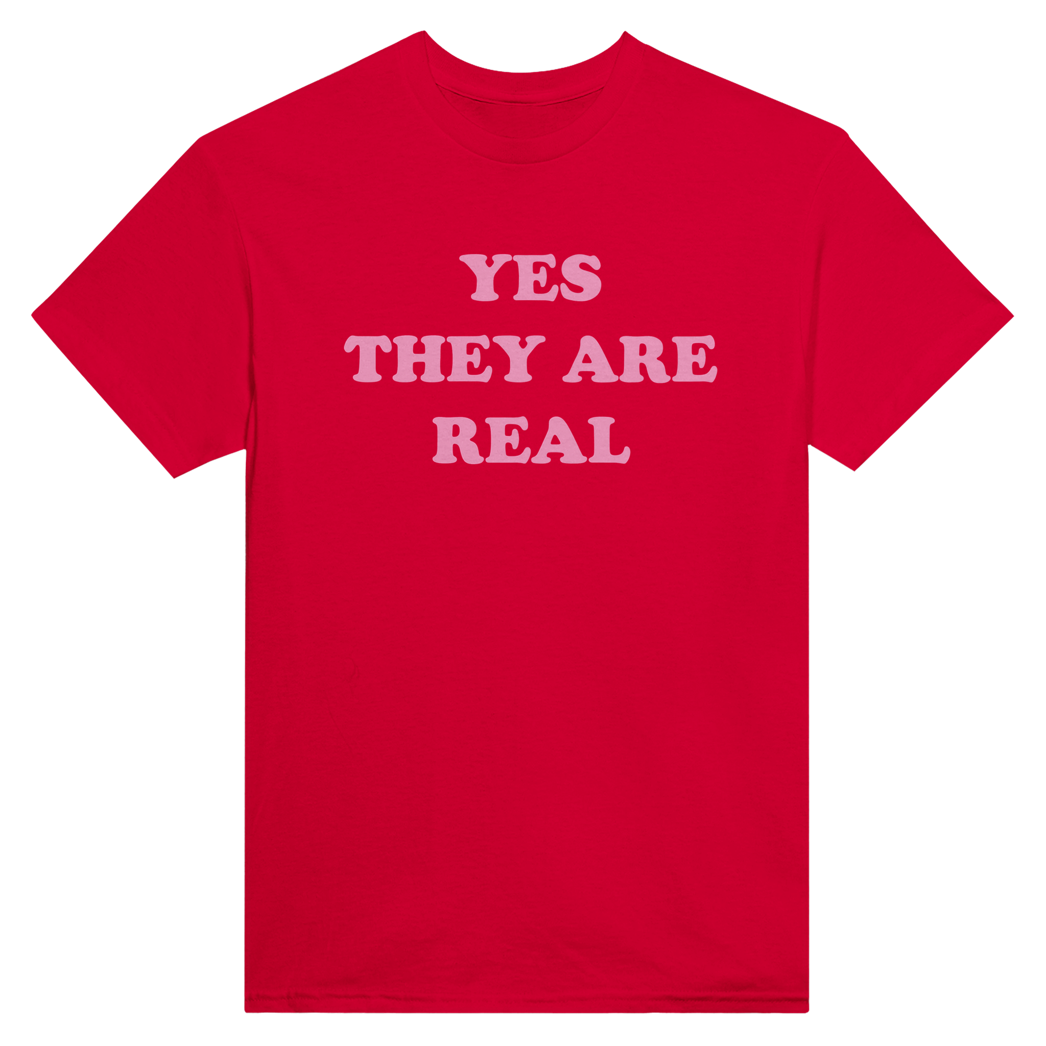 Yes they are real – morsom t-skjorte fra Køddeklær