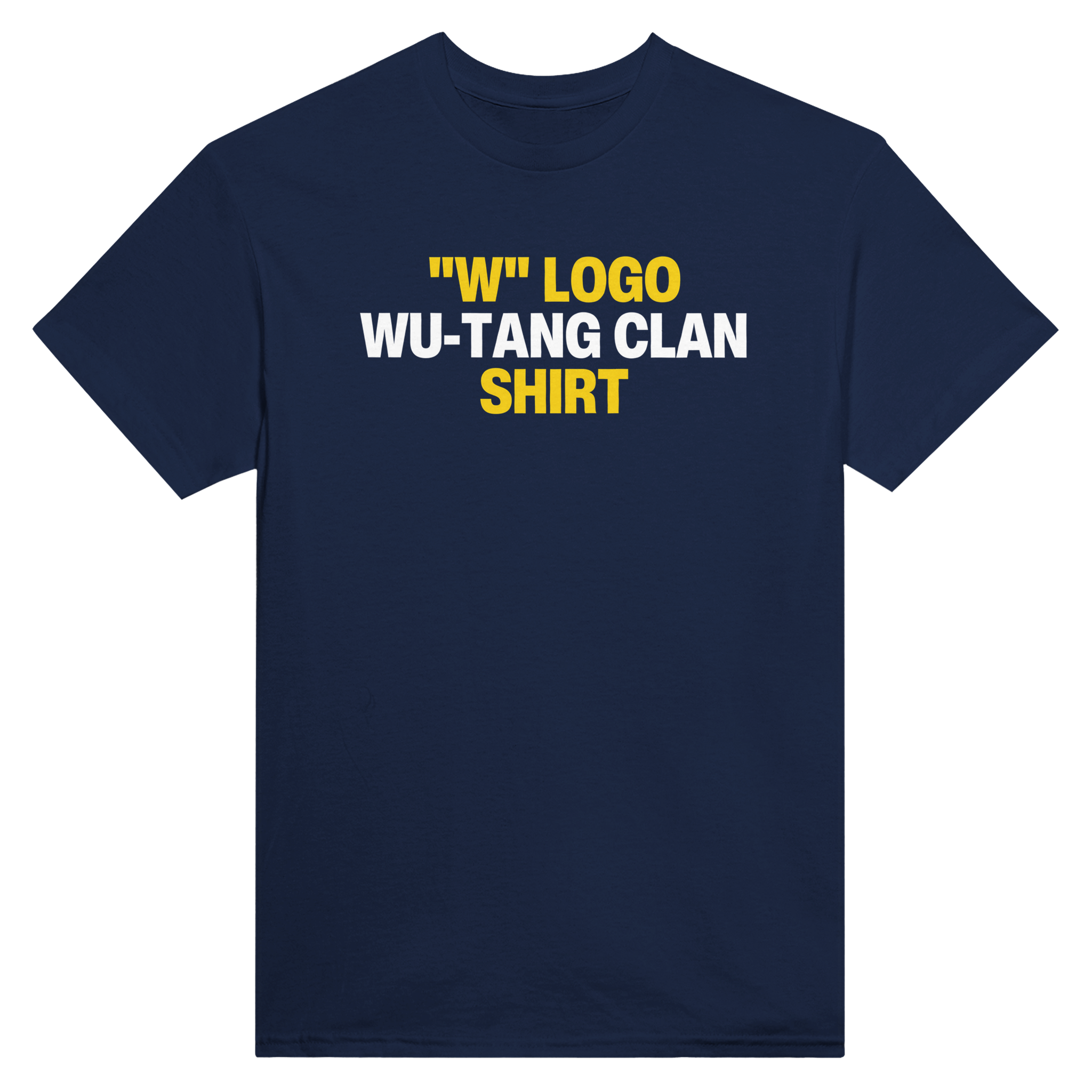 "w" logo wu-tang clan shirt – morsom t-skjorte fra Køddeklær