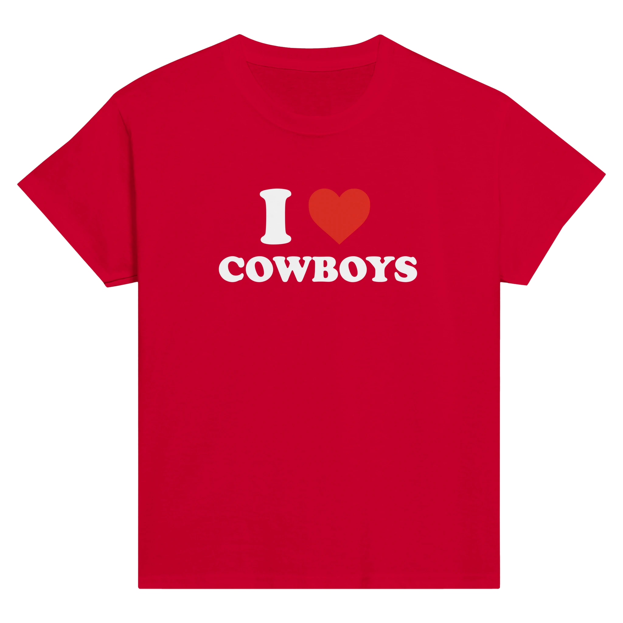 I love cowboys – morsom baby tee fra Køddeklær
