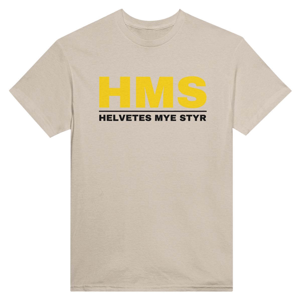 HMS – Helvetes mye styr – morsom t-skjorte med norsk humor fra Køddeklær