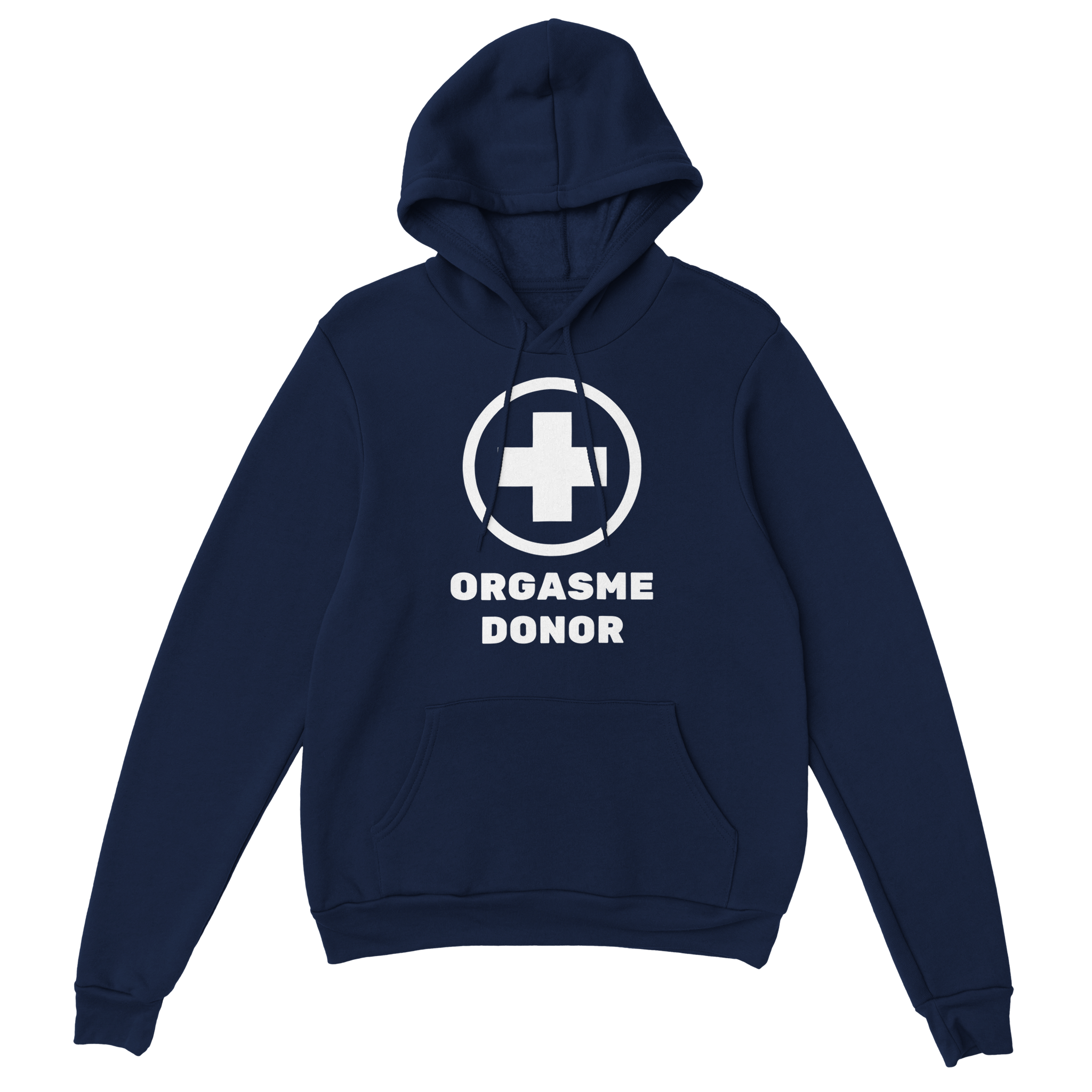 Orgasme donør – morsom genser fra Køddeklær