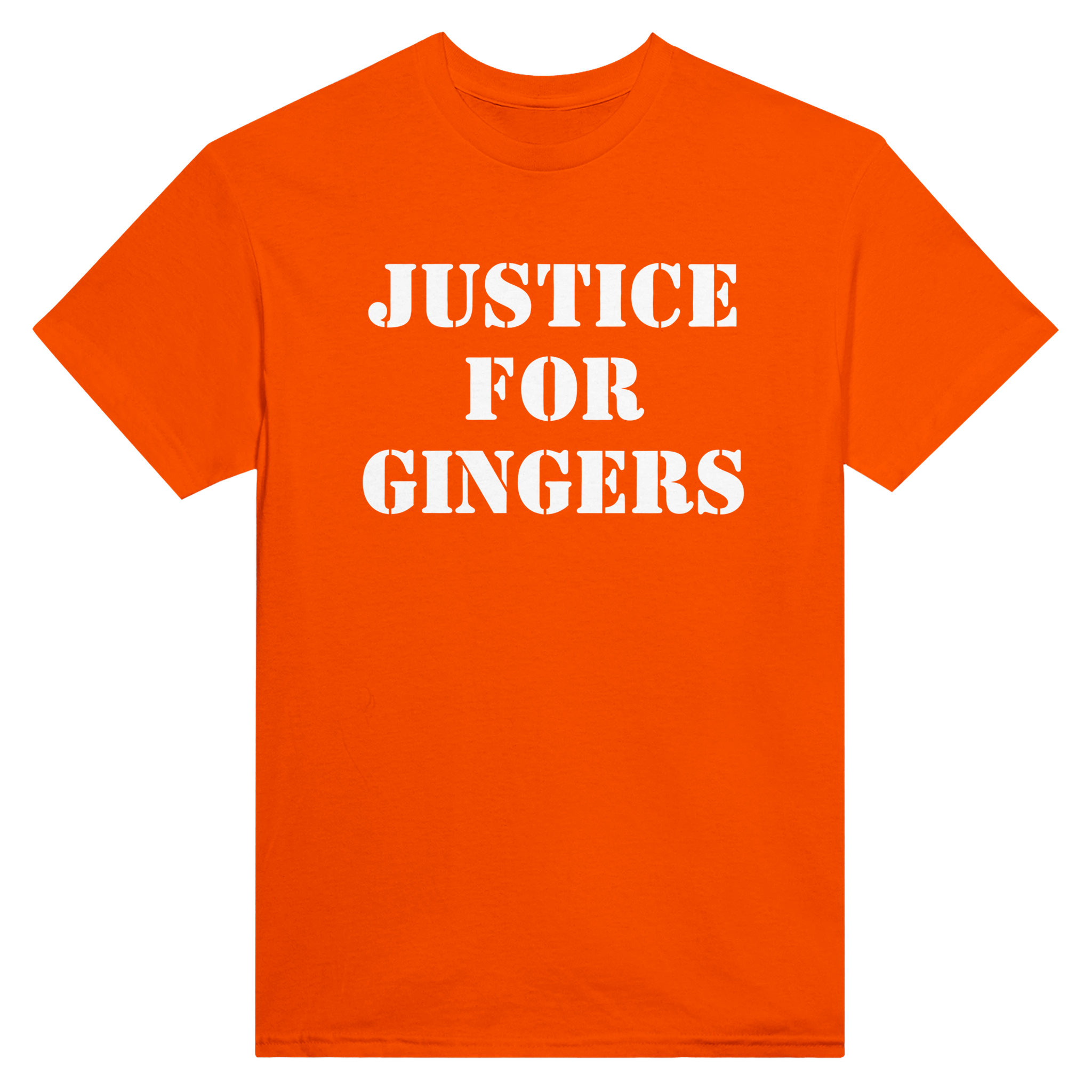 Justice for gingers – morsom t-skjorte fra Køddeklær