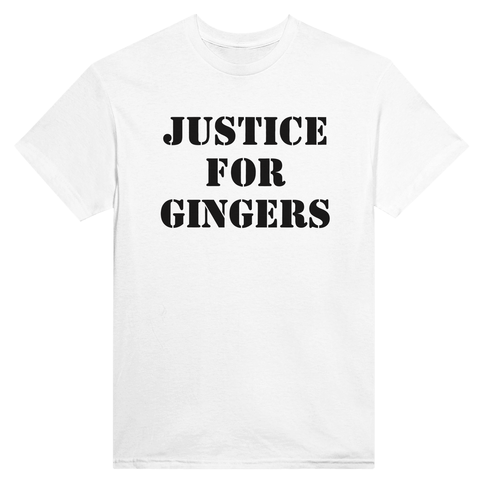 Justice for gingers – morsom t-skjorte fra Køddeklær