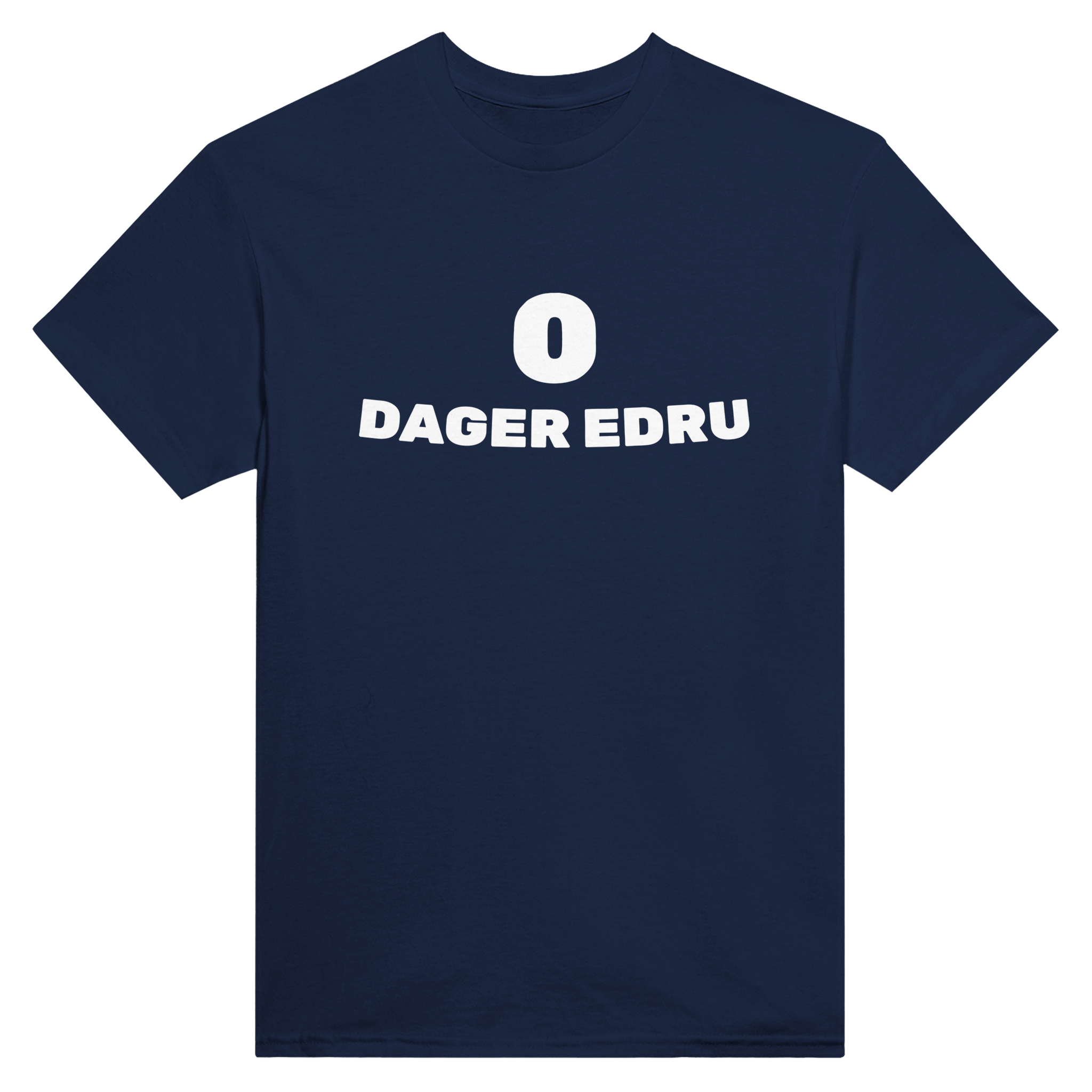 0 dager edru – morsom t-skjorte fra Køddeklær