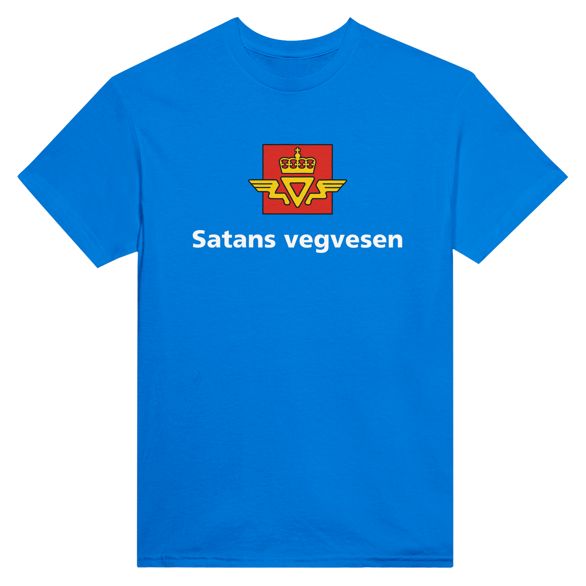Satans vegvesen – morsom t-skjorte med norsk humor fra Køddeklær
