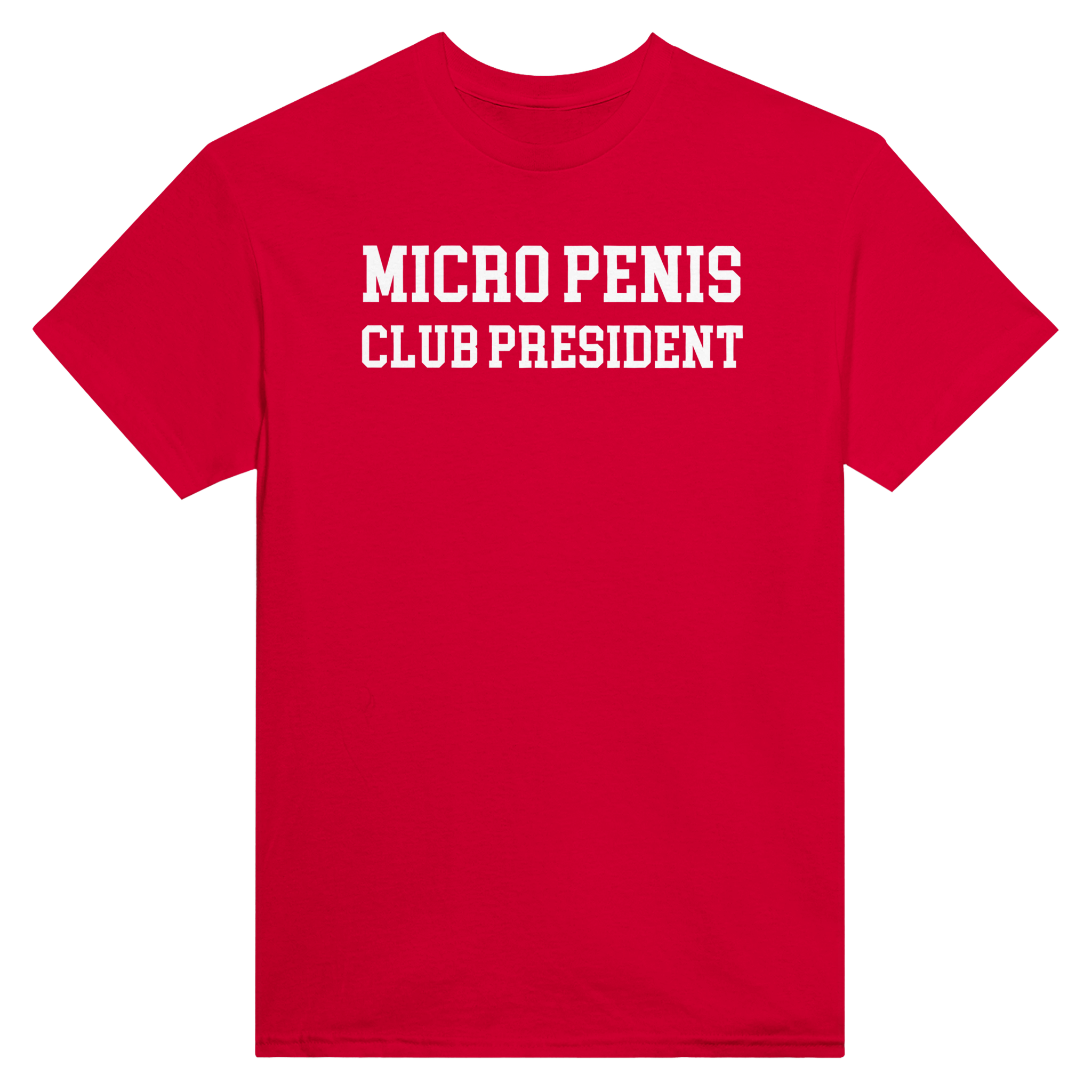 Micro penis club president – morsom t-skjorte fra Køddeklær