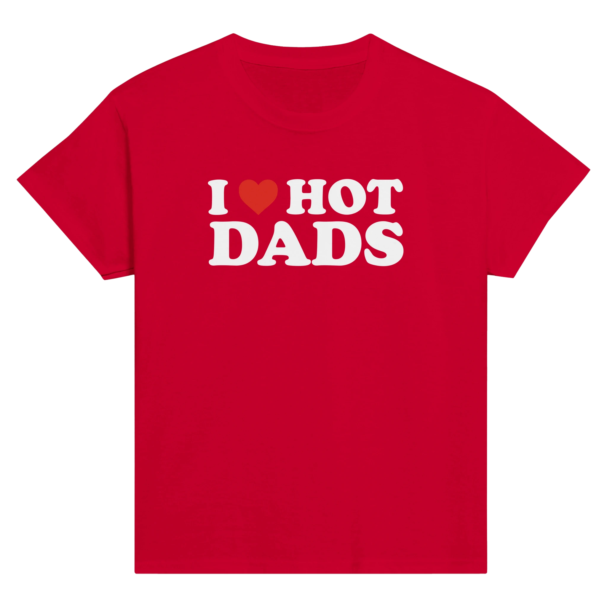 I love hot dads – morsom baby tee fra Køddeklær