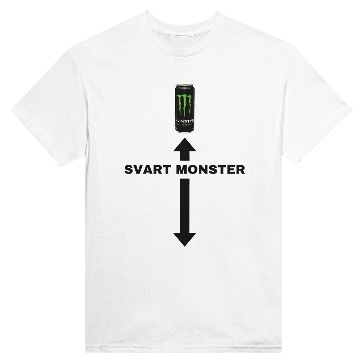 Svart monster – morsom t-skjorte med norsk humor fra Køddeklær
