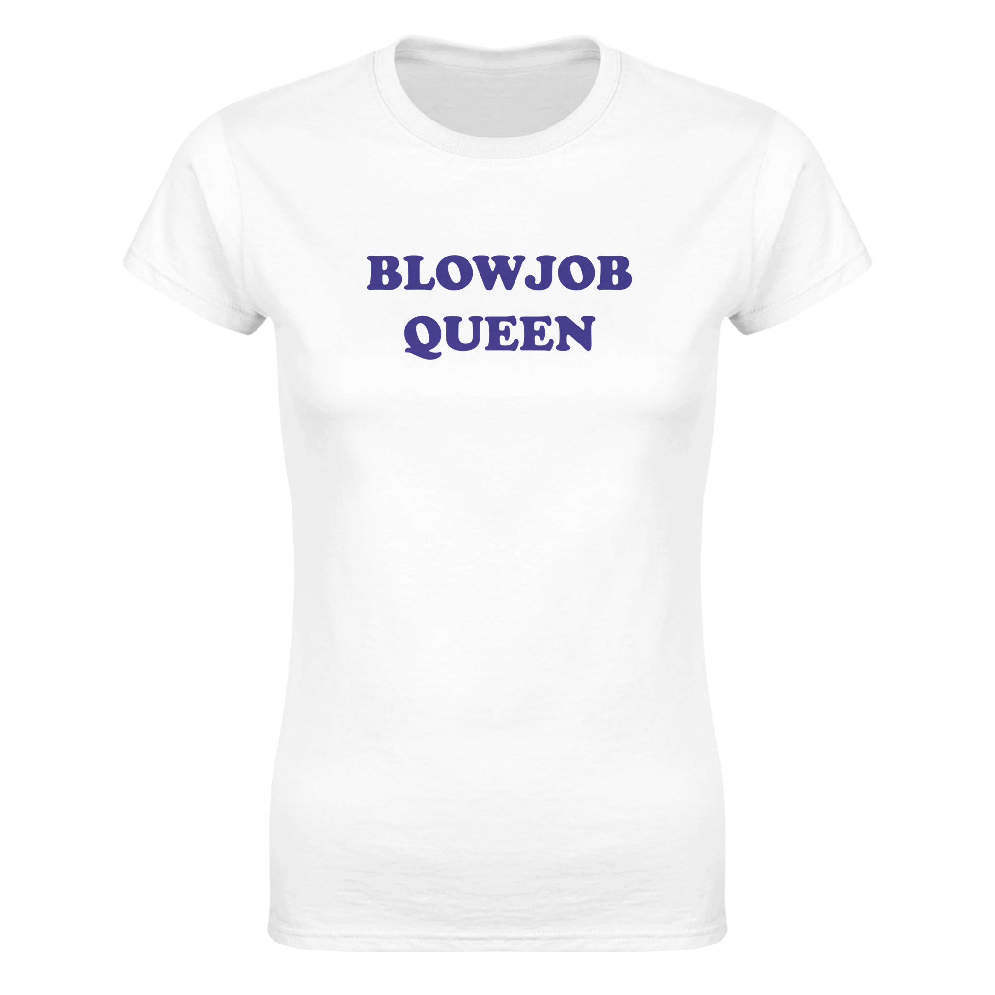 Blowjob queen – morsom dame-t-skjorte fra Køddeklær