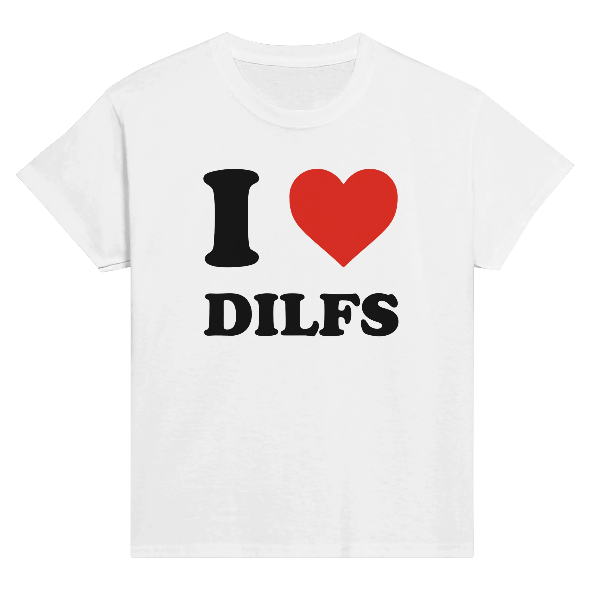 I love dilfs – morsom baby tee fra Køddeklær