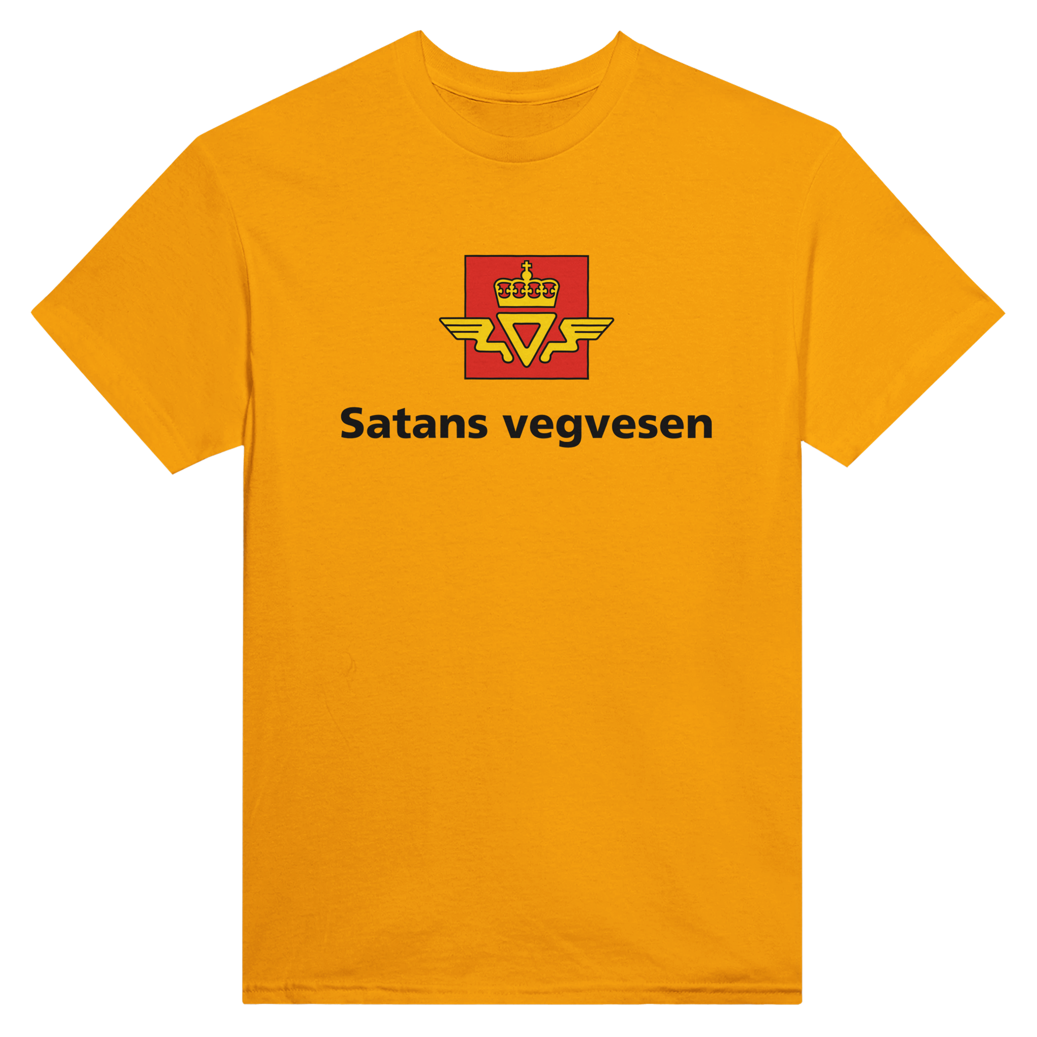 Satans vegvesen – morsom t-skjorte med norsk humor fra Køddeklær
