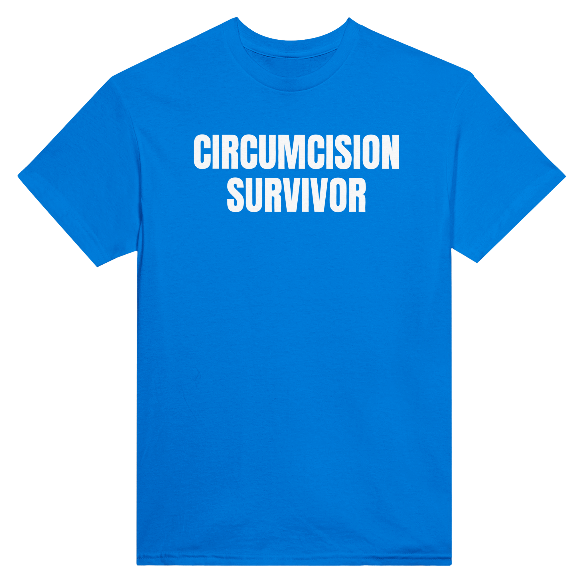 Circumcision survivor – morsom t-skjorte fra Køddeklær