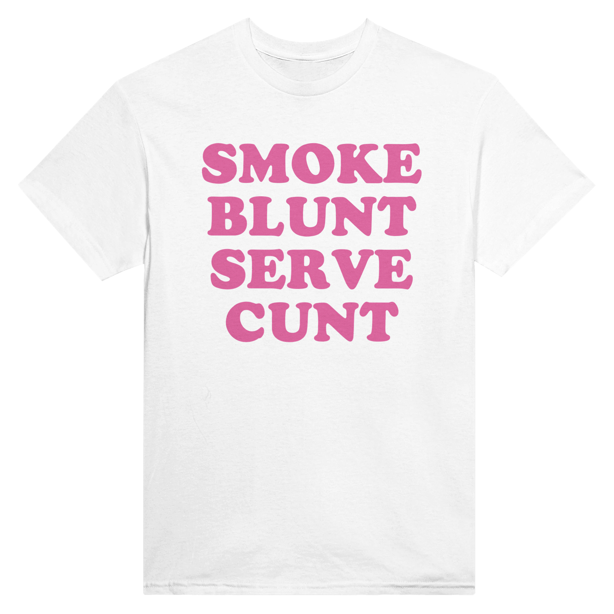 Smoke blunt serve cunt – morsom t-skjorte fra Køddeklær