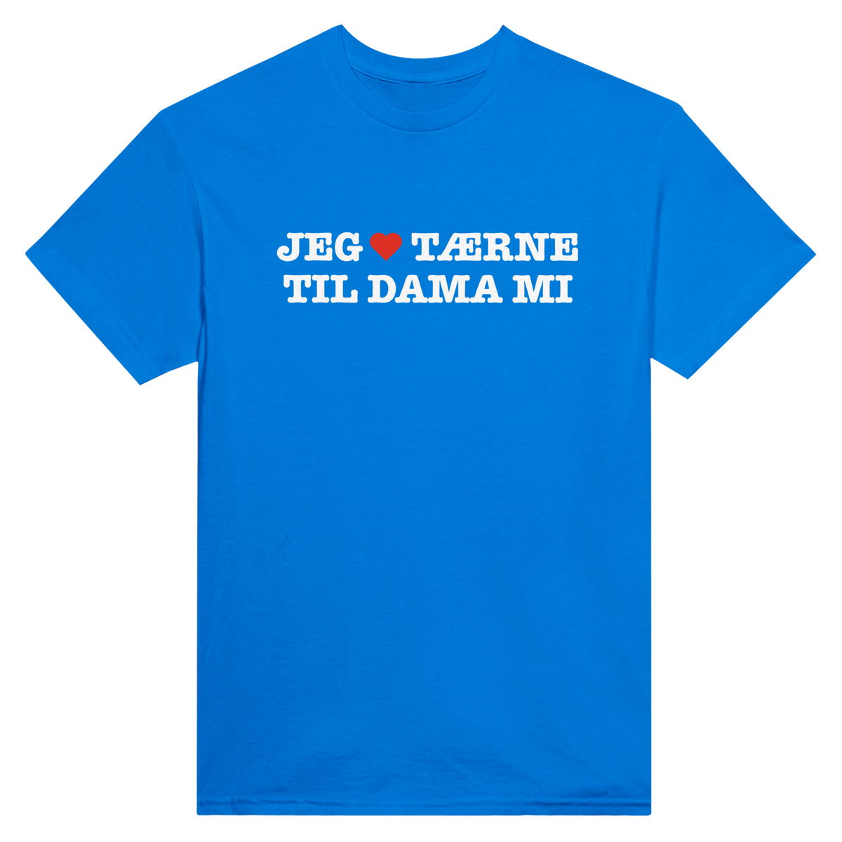 Jeg hjerte tærne til dama mi – morsom t-skjorte med norsk humor fra Køddeklær