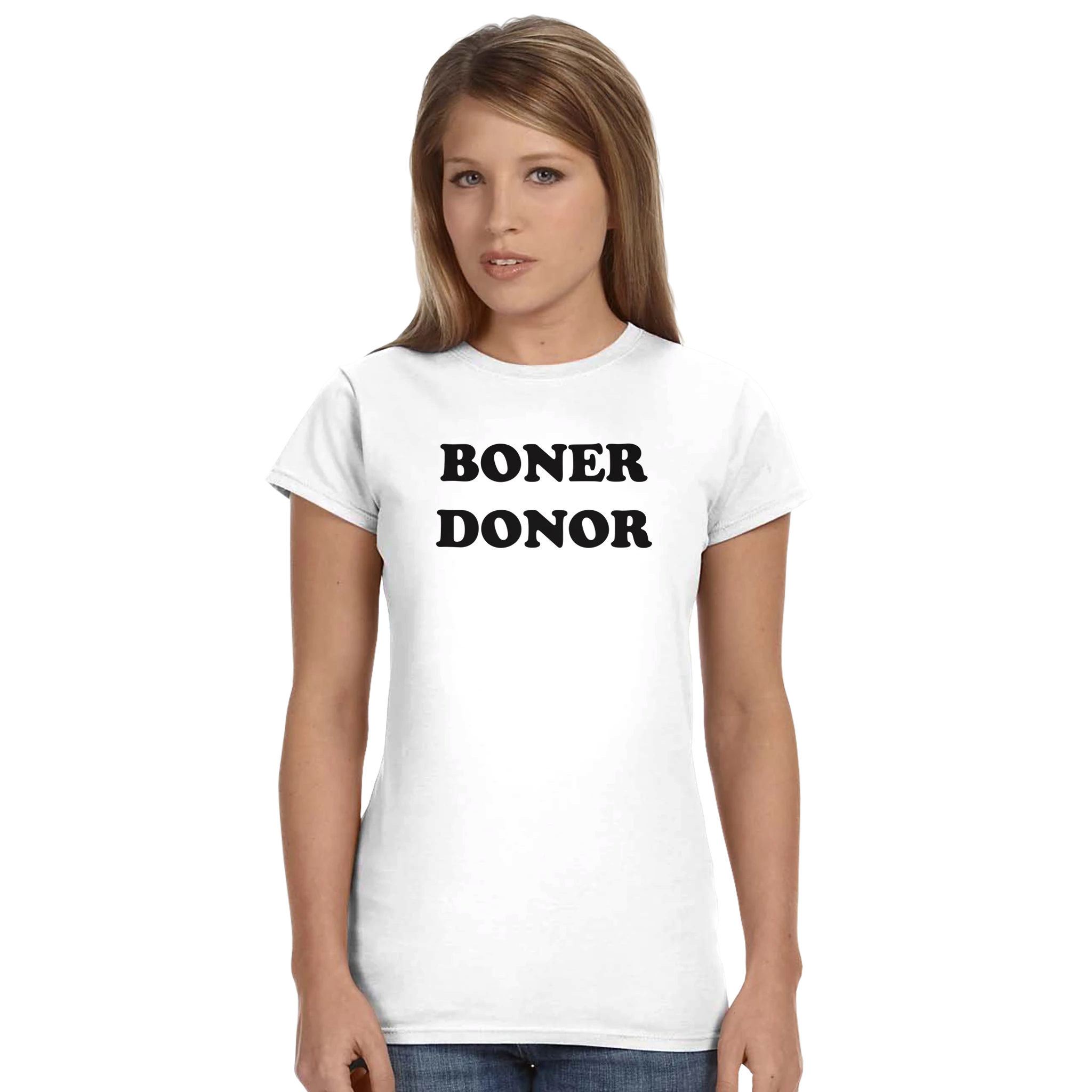 Boner donor – morsom dame-t-skjorte fra Køddeklær