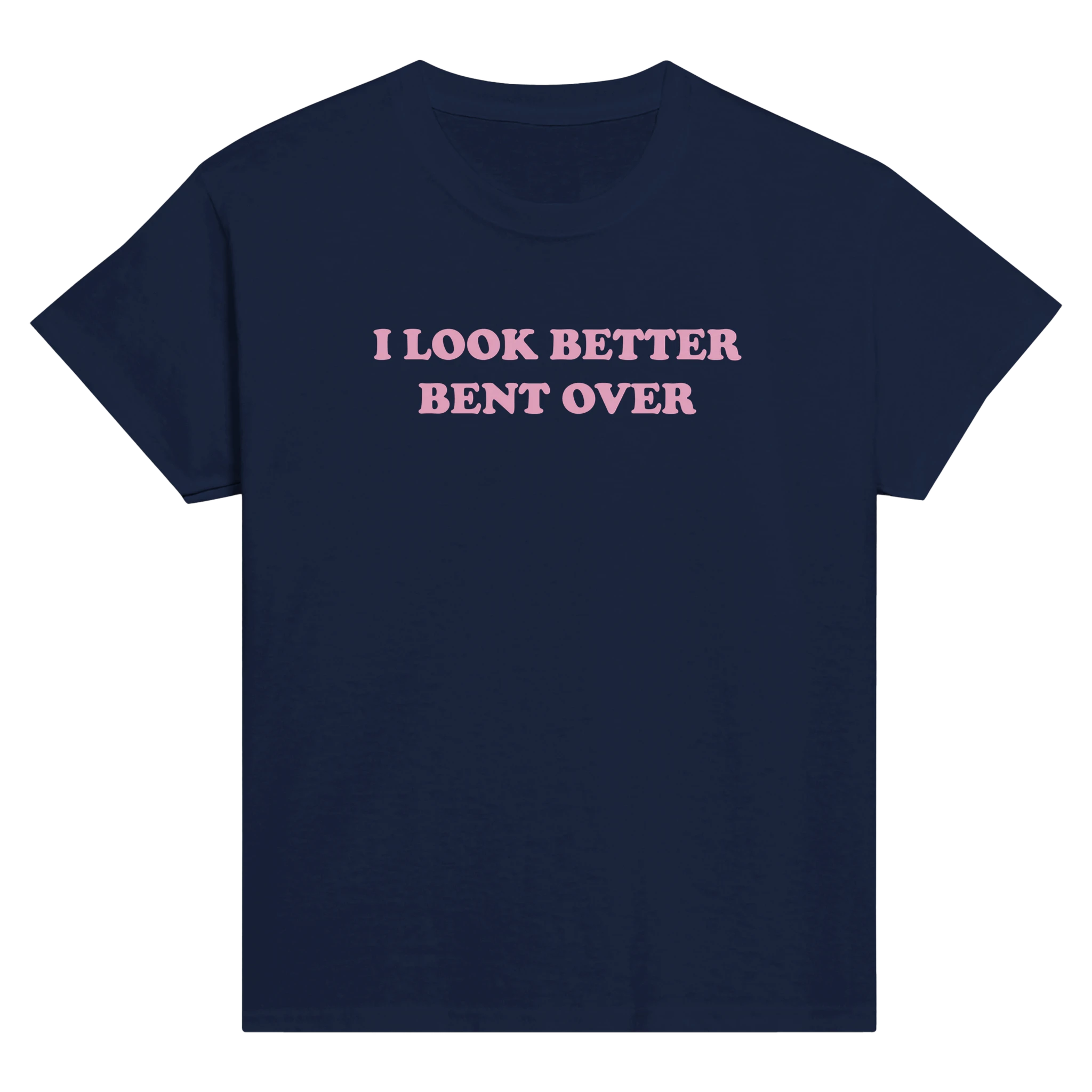 I look better bent over – morsom baby tee fra Køddeklær