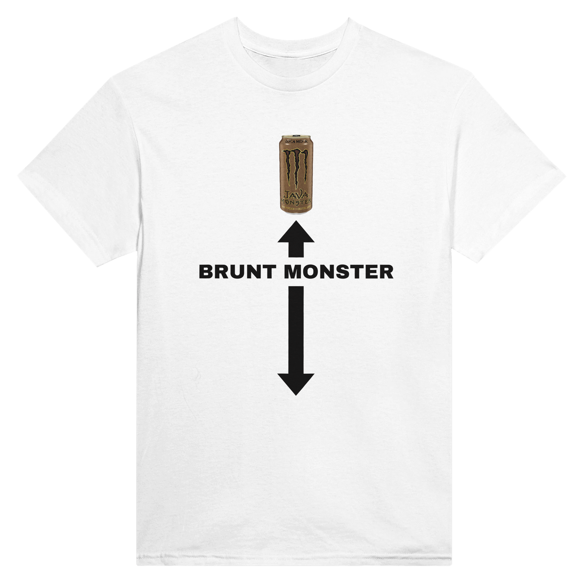 Brunt monster – morsom t-skjorte med norsk humor fra Køddeklær