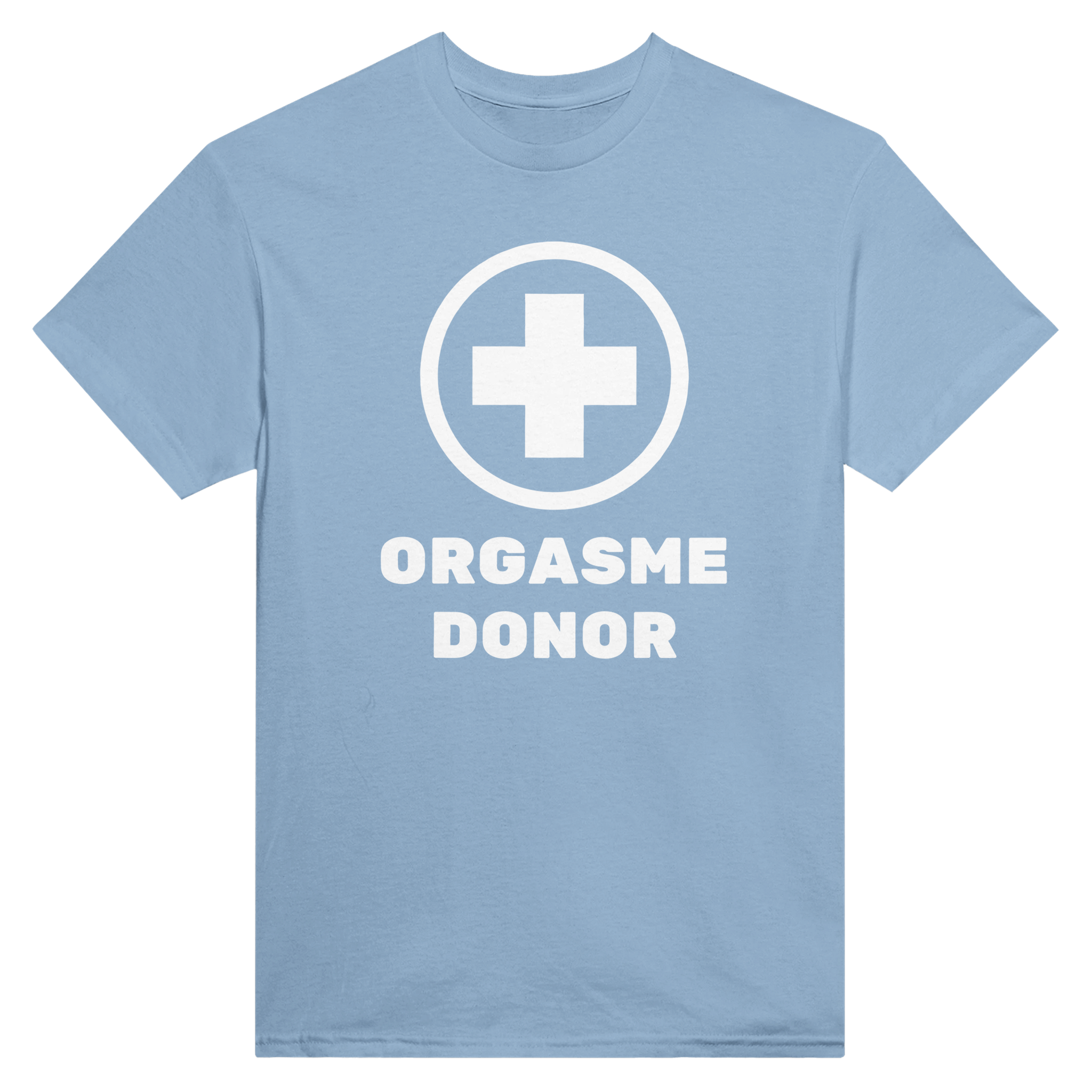 Orgasme donor – morsom t-skjorte fra Køddeklær