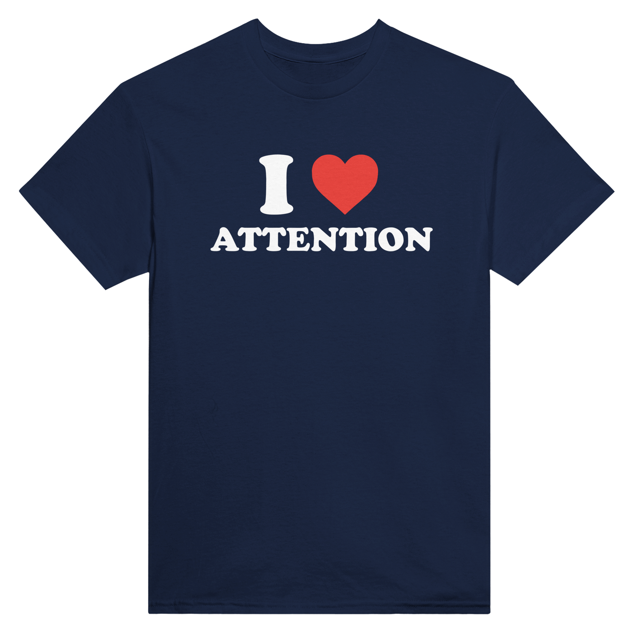 I love attention – morsom t-skjorte fra Køddeklær