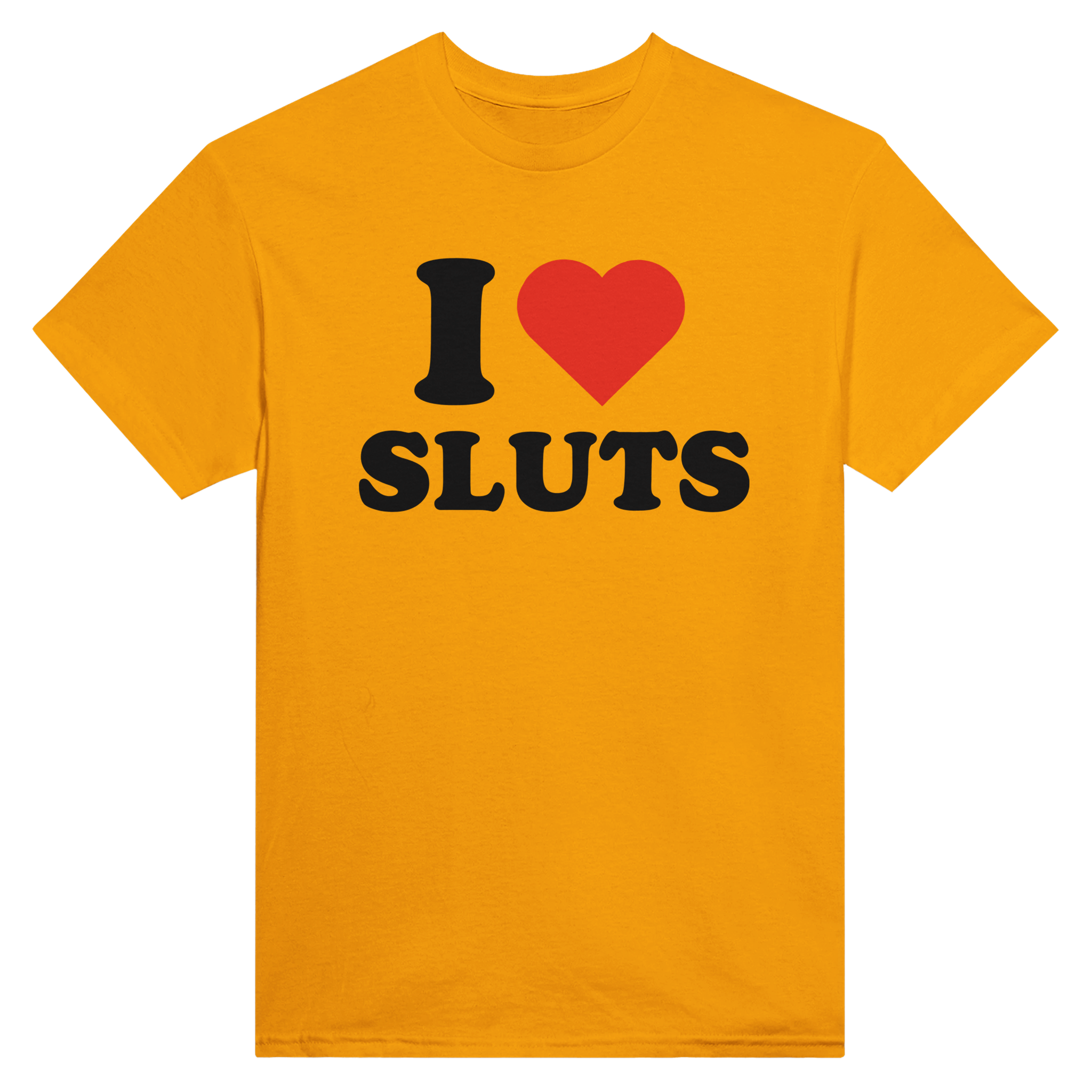 I love sluts – morsom t-skjorte fra Køddeklær