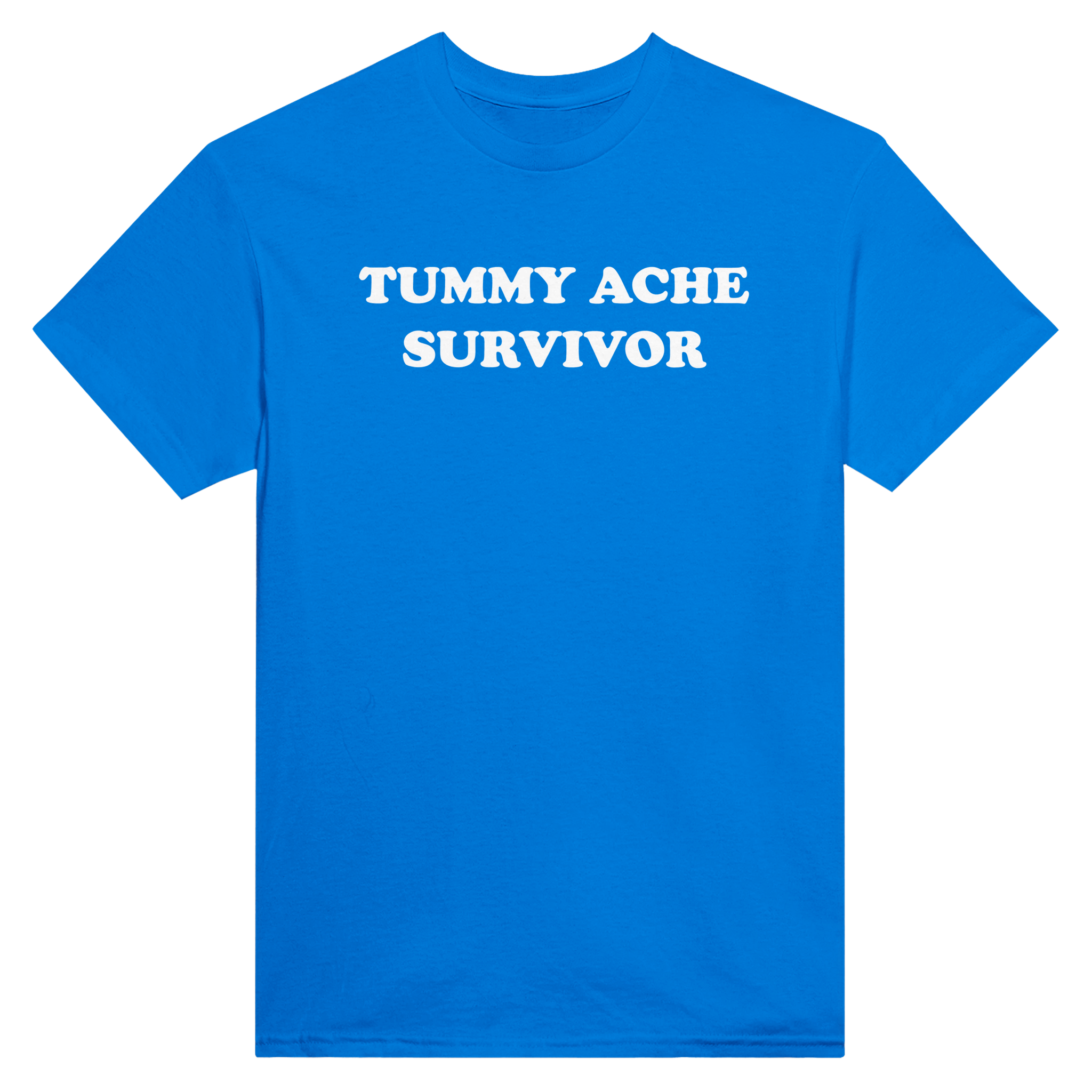 Tummy ache survivor – morsom t-skjorte fra Køddeklær